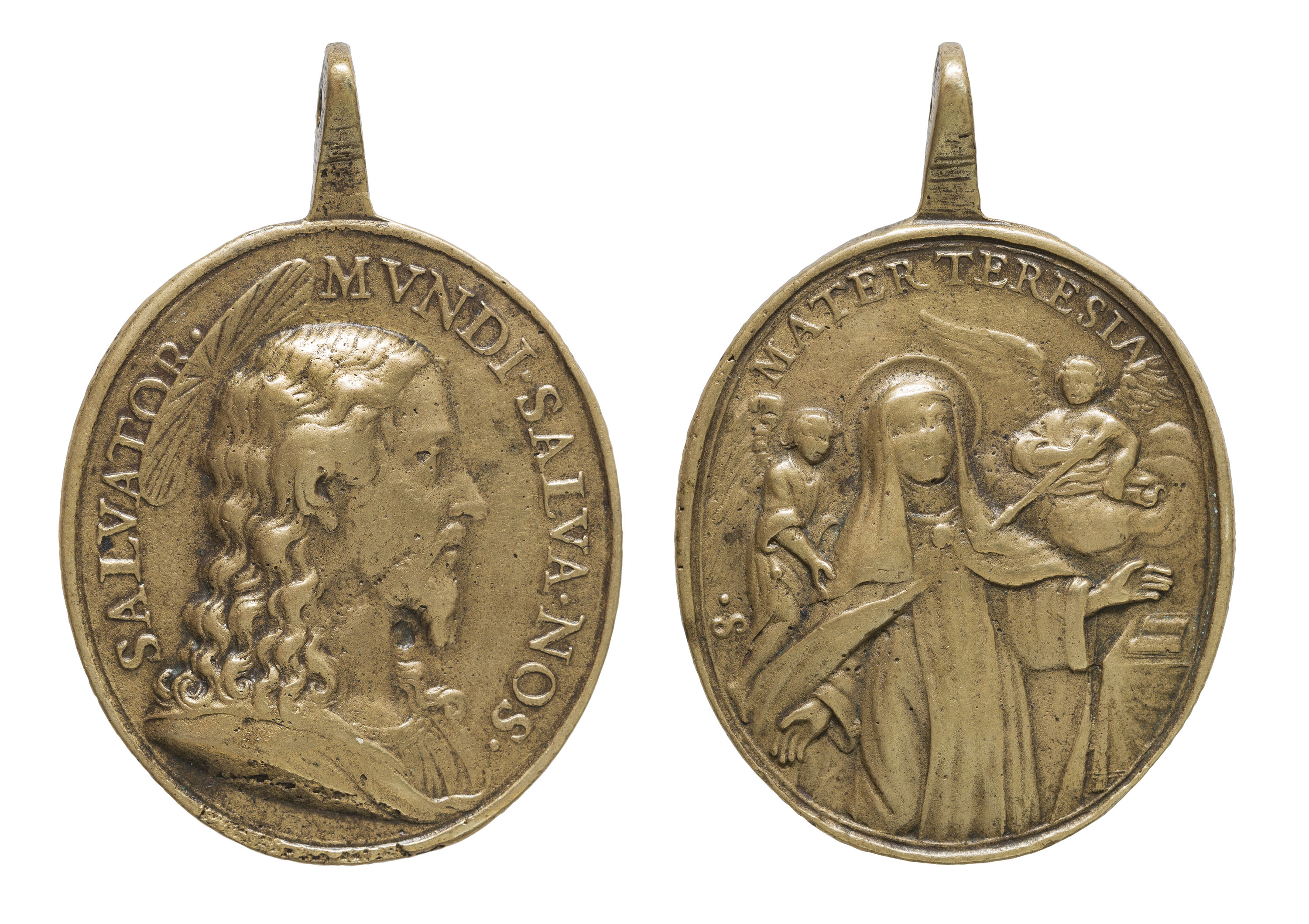 image for: Anònim - Salvator Mundi i Santa Teresa - Segle XVIII