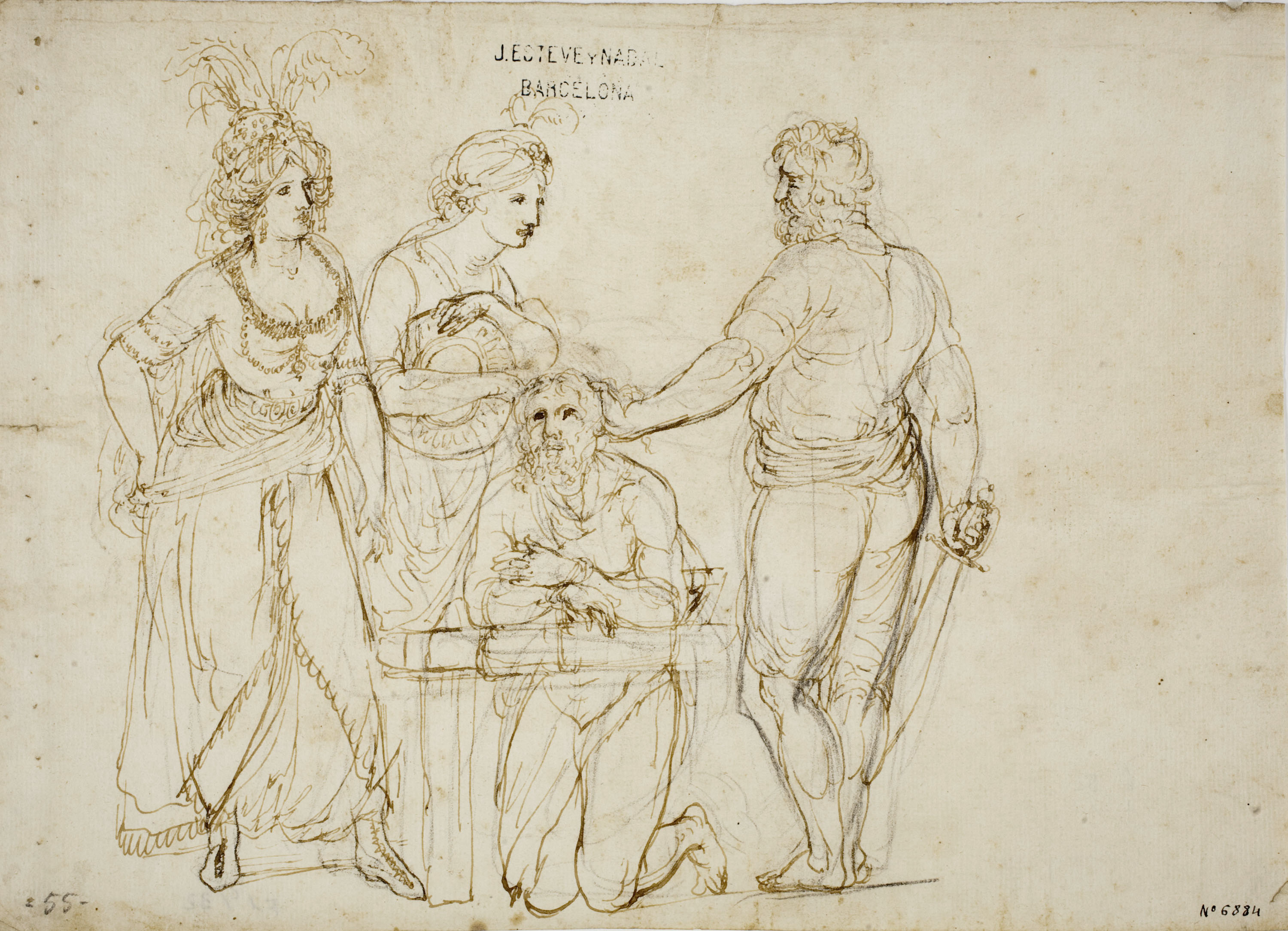 image for: Josep Bernat Flaugier - Decapitació de sant Joan Baptista - Cap a 1800-1812