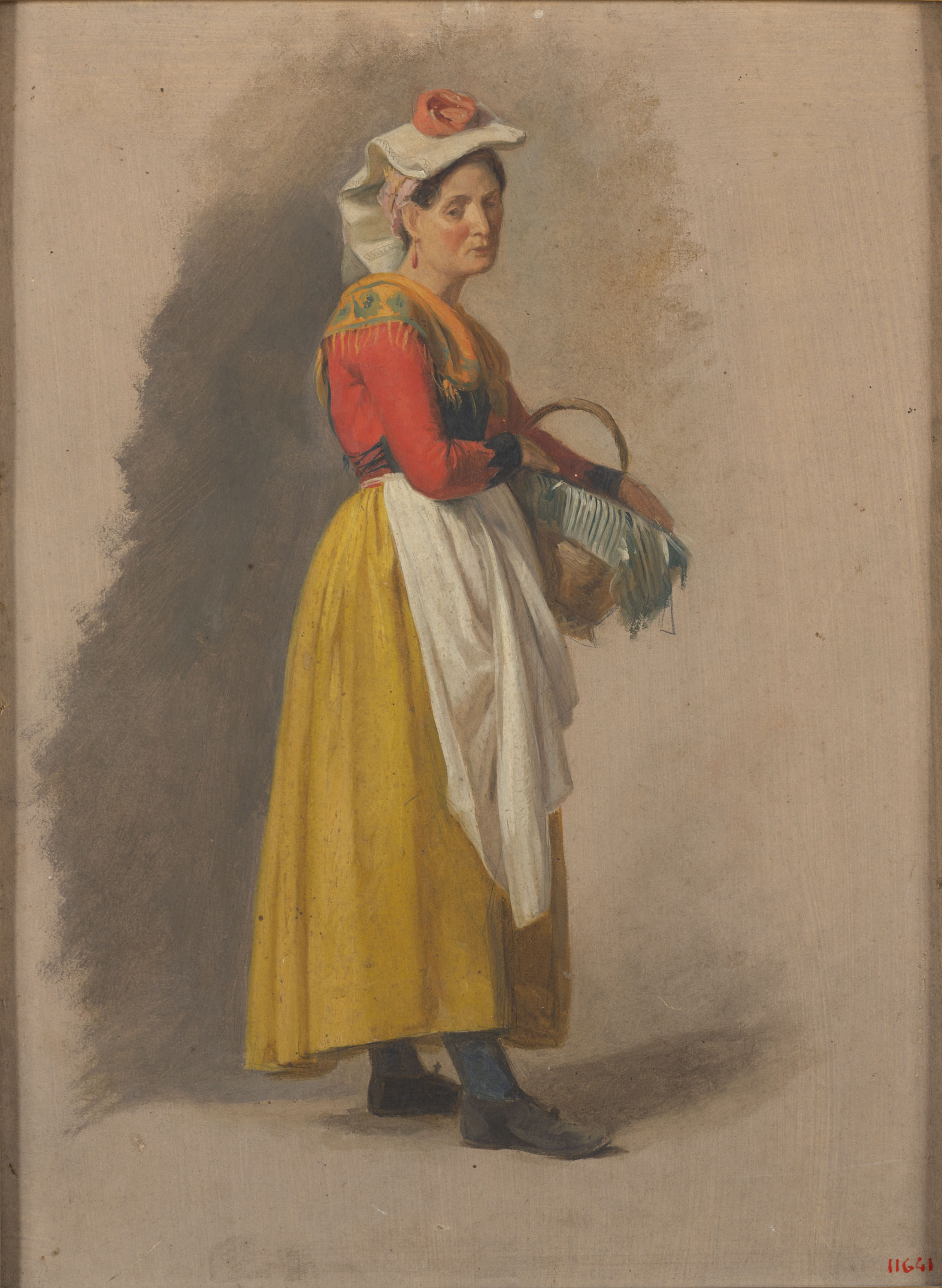 image for: Pelegrí Clavé - Figura de dona italiana - Cap a 1834-1845