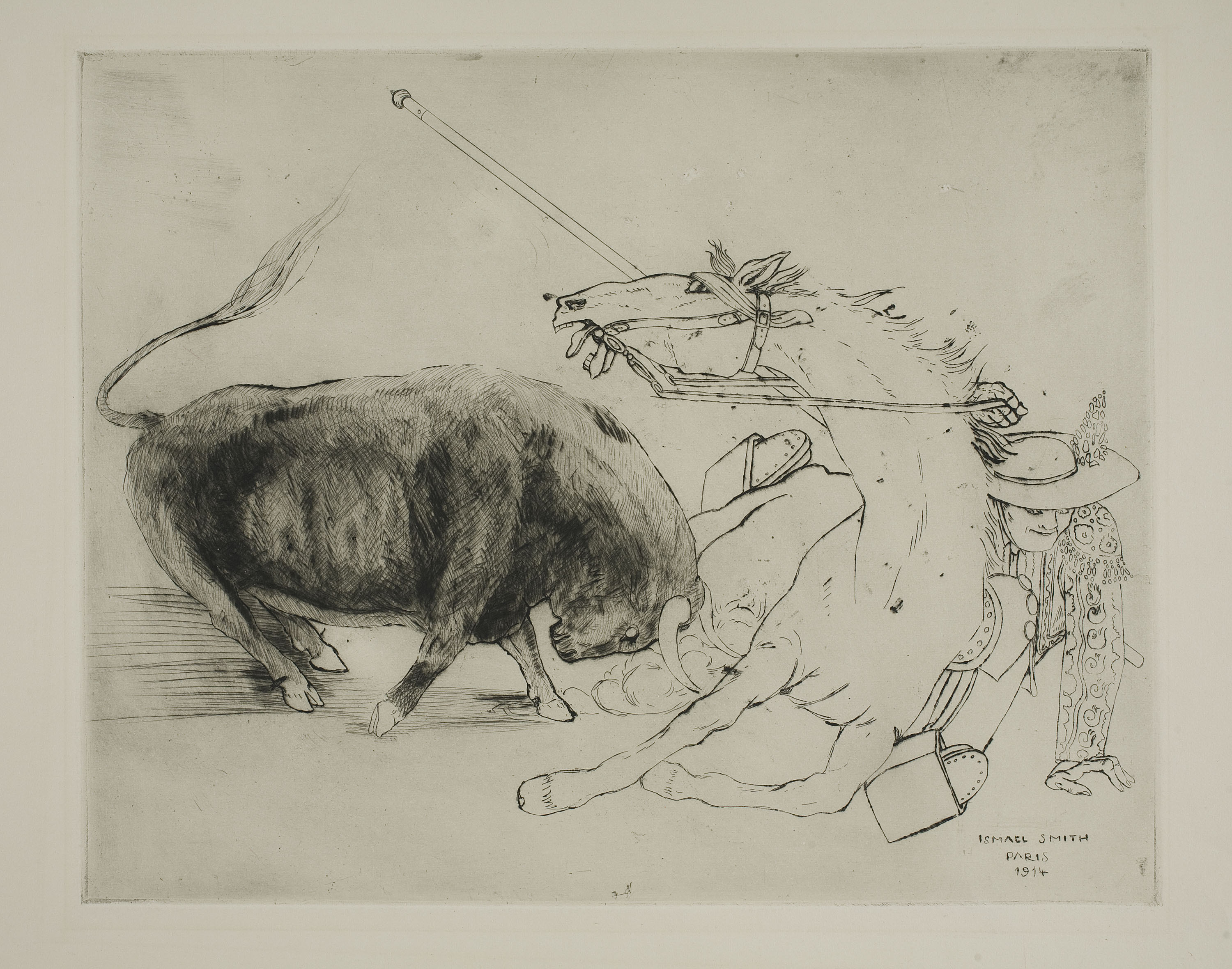 image for: Ismael Smith - Flirting. Good fall (Coquetejant. Bona caiguda) - 1914