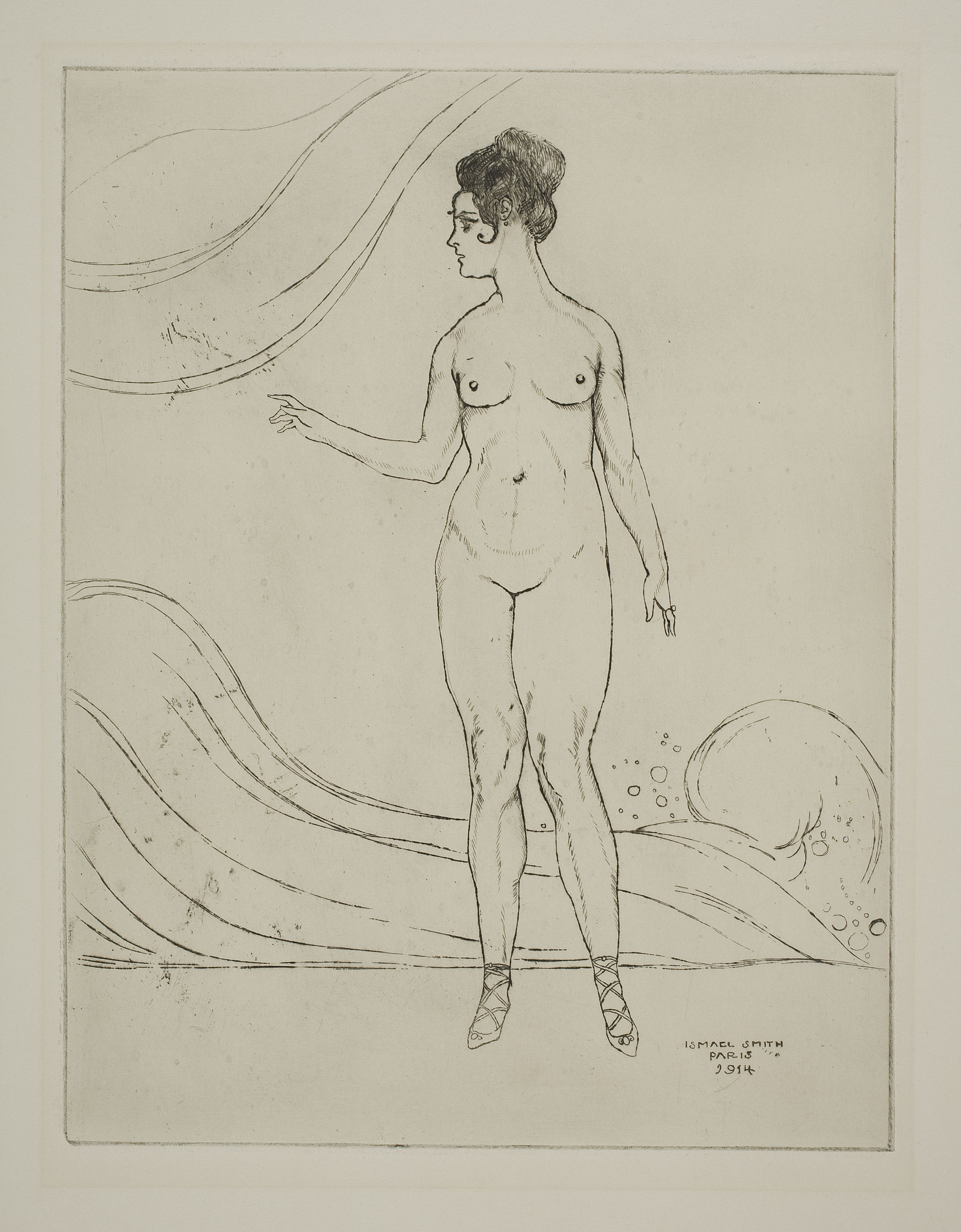 image for: Ismael Smith - Nudity. Waves - 1914