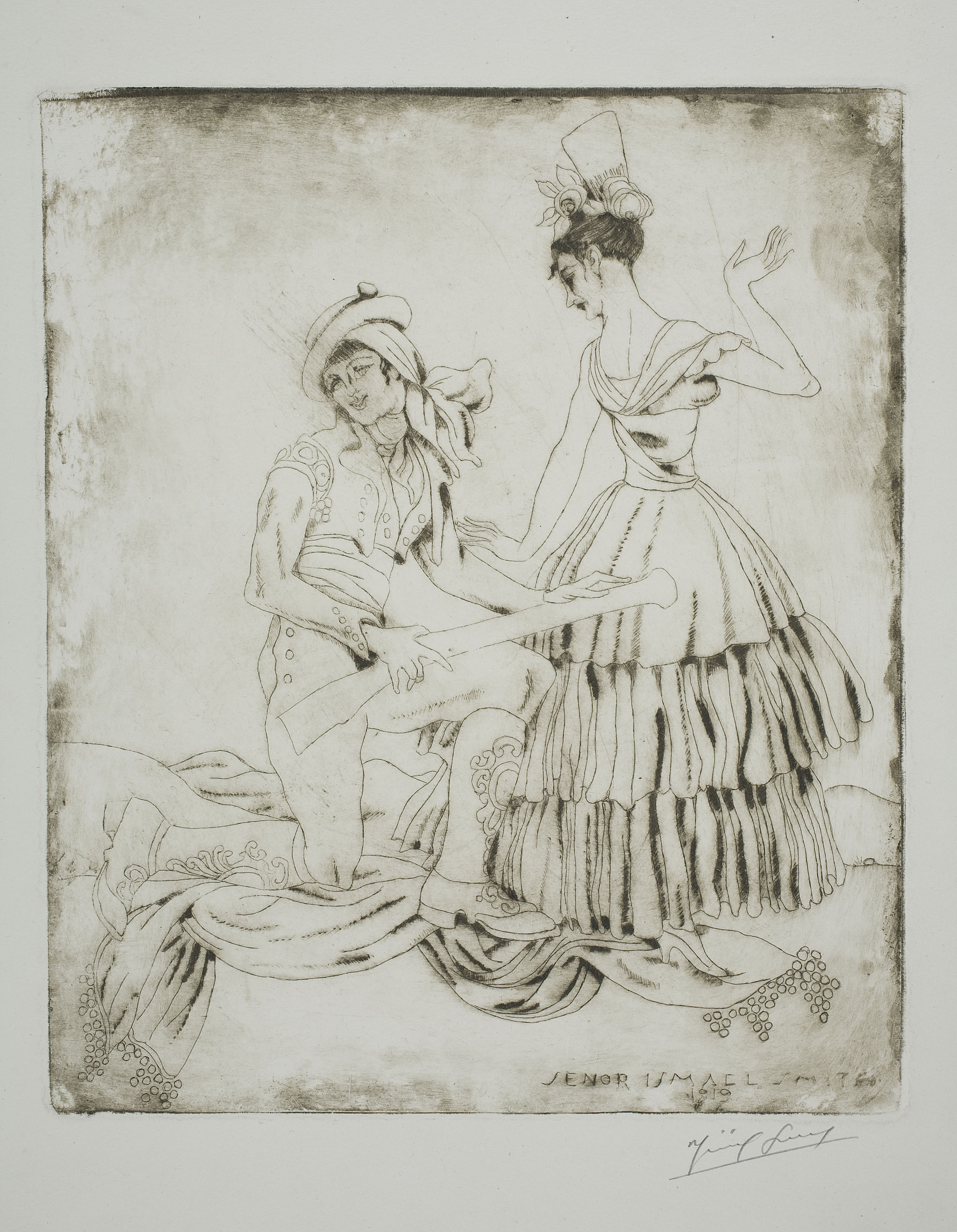 image for: Ismael Smith - Andalusian armed with a blundervuss - 1919