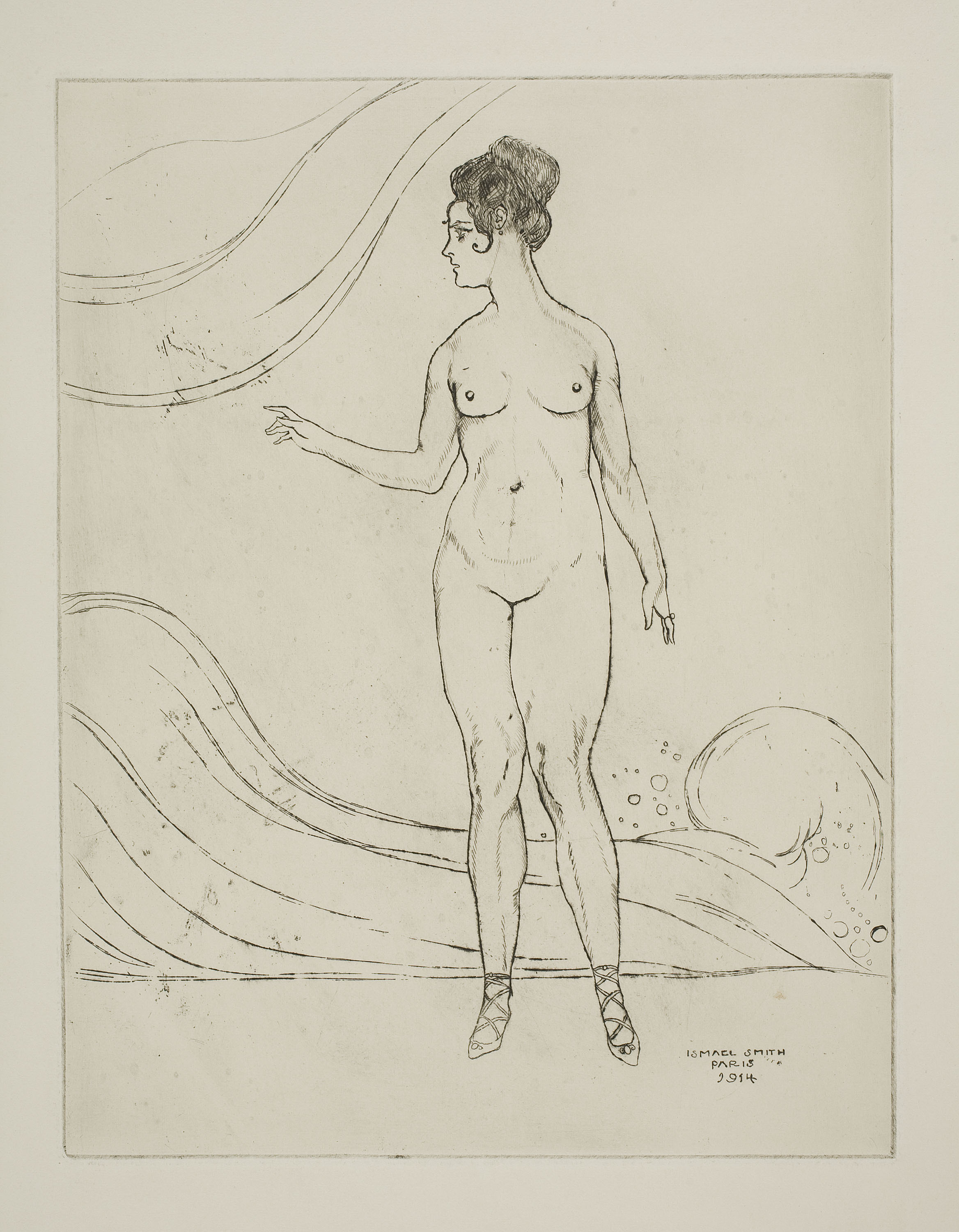 image for: Ismael Smith - Nudity. Waves - 1914