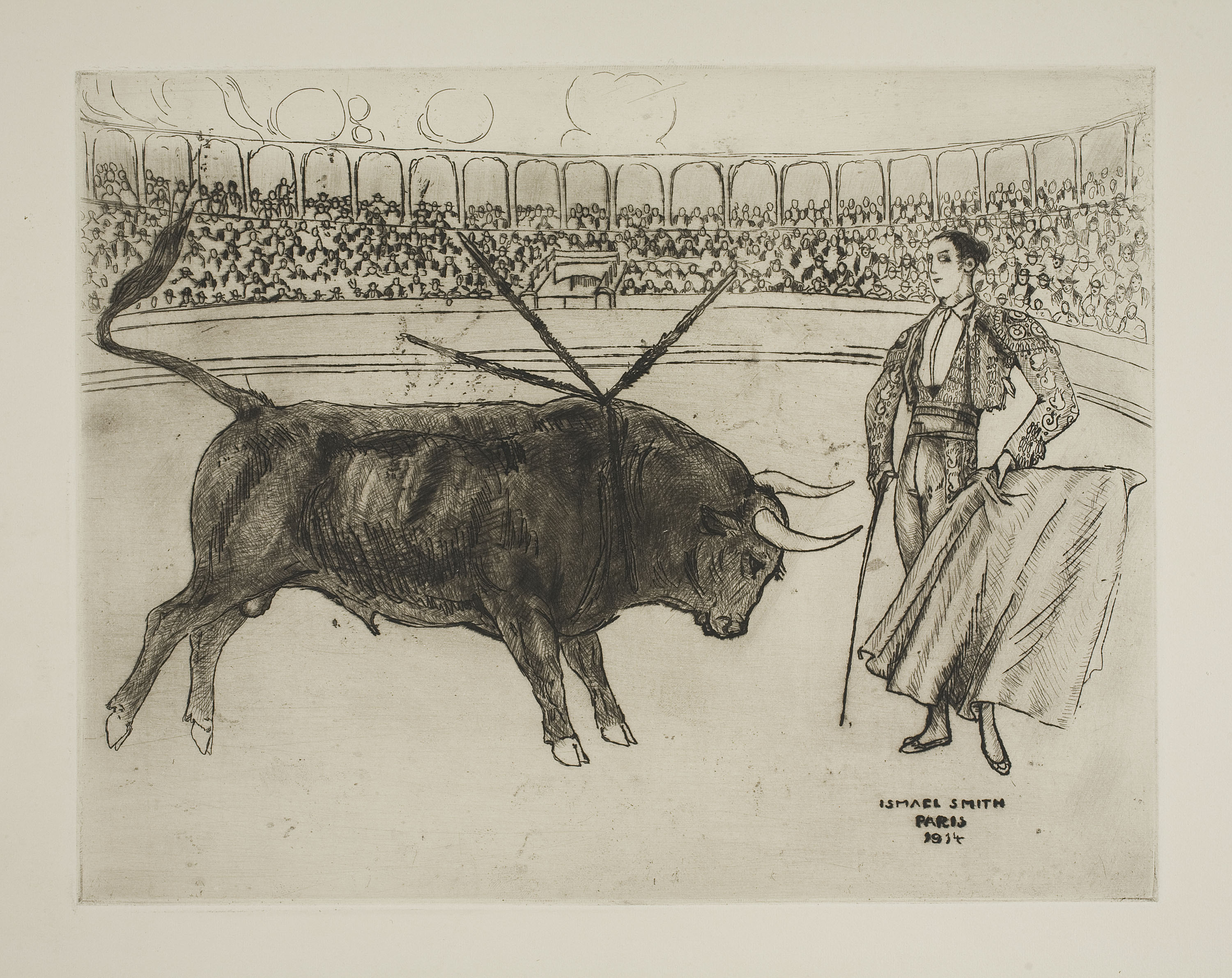 image for: Ismael Smith - Pase de muleta - 1914