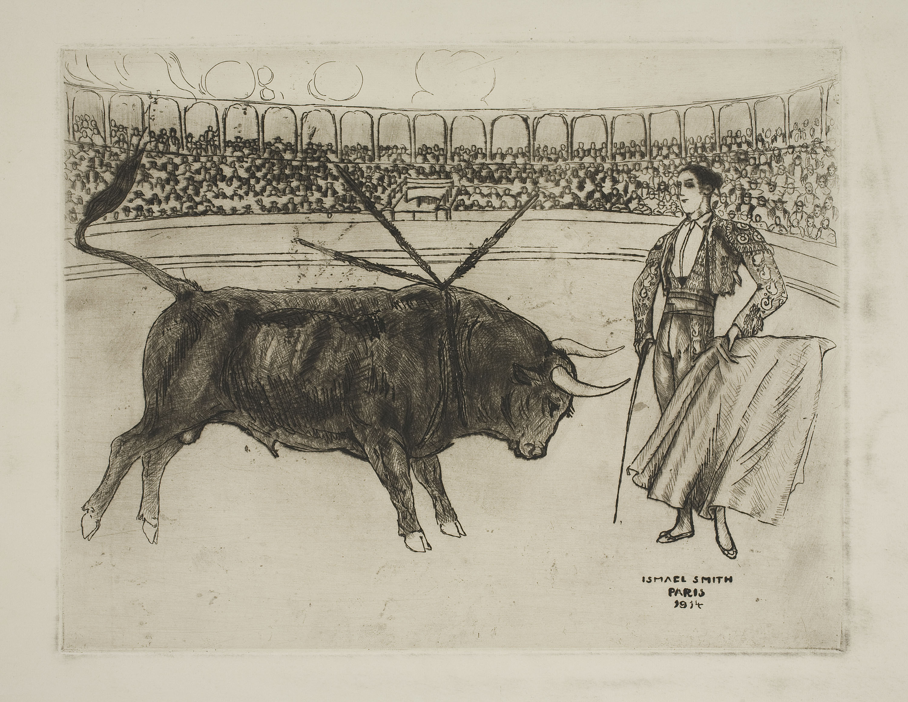 image for: Ismael Smith - Pase de muleta - 1914