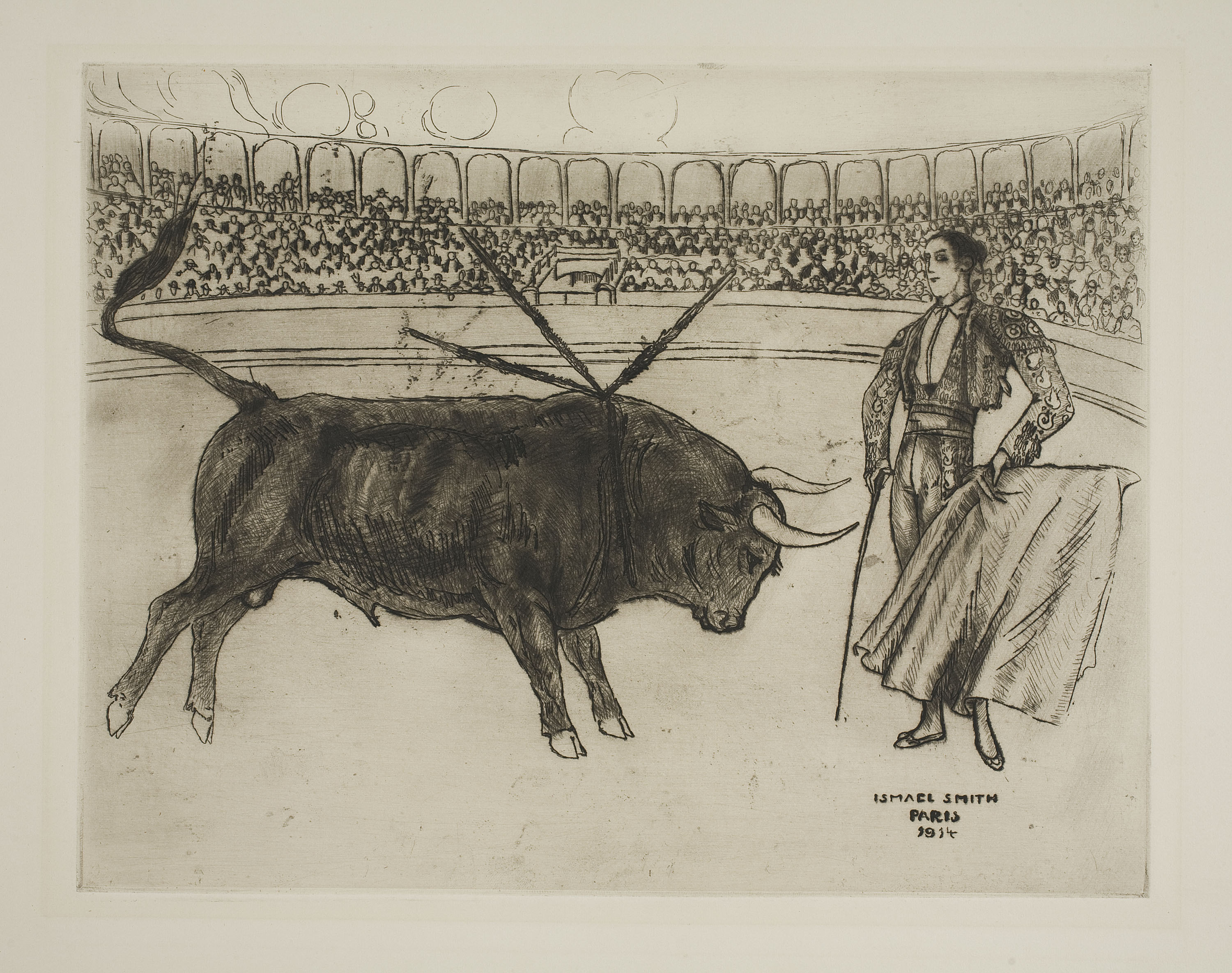 image for: Ismael Smith - Pase de muleta - 1914