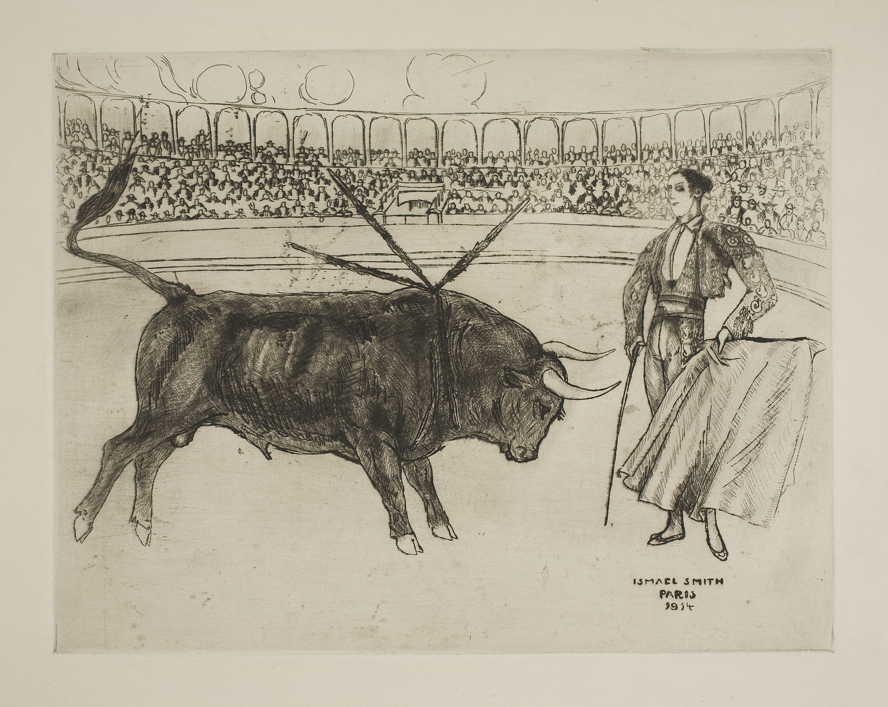 image for: Ismael Smith - Pase de muleta - 1914
