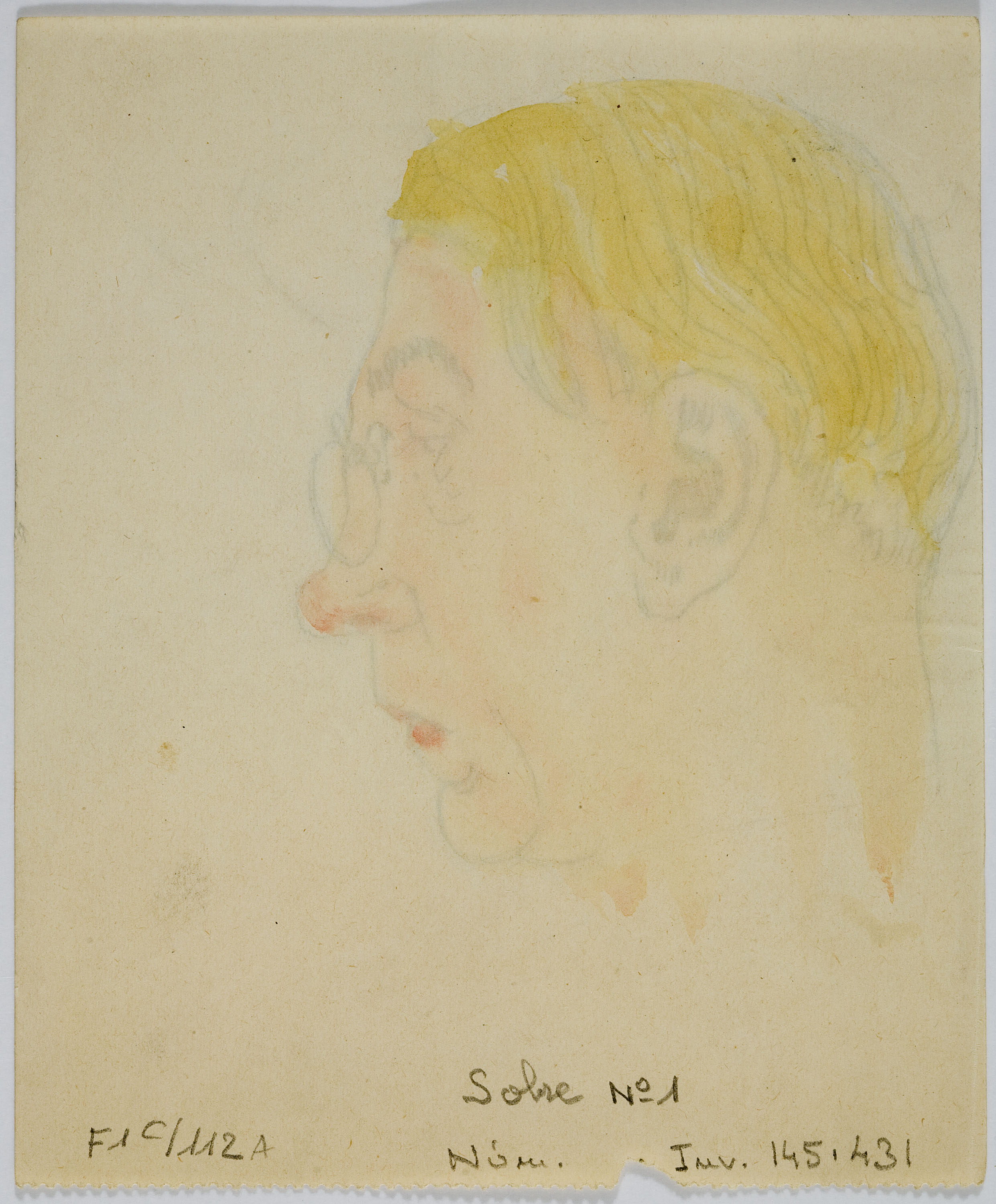 image for: Ismael Smith - Retrat masculí (anvers) / Retrat masculí (revers) - Segle XX [1]