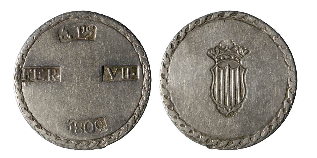 Ferran VII d'Espanya - 5 pessetes - 1809 image for: Ferran VII d'Espanya - 5 pessetes - 1809