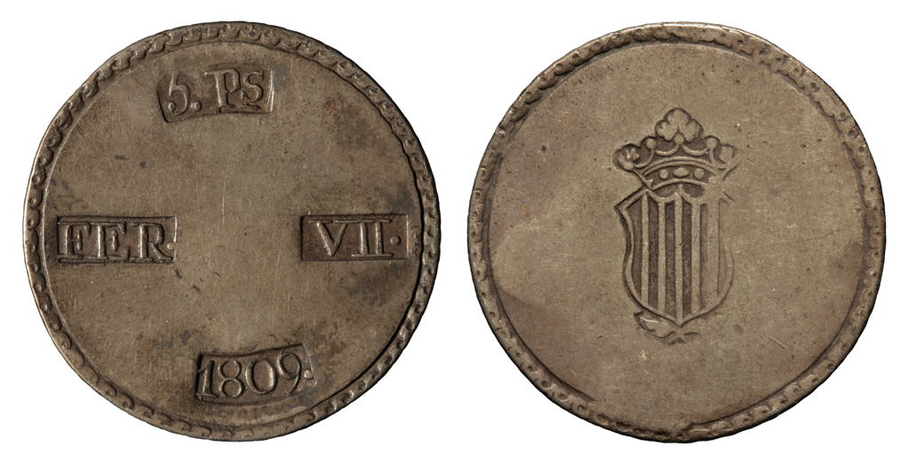 image for: Ferran VII d'Espanya - 5 pessetes - 1809