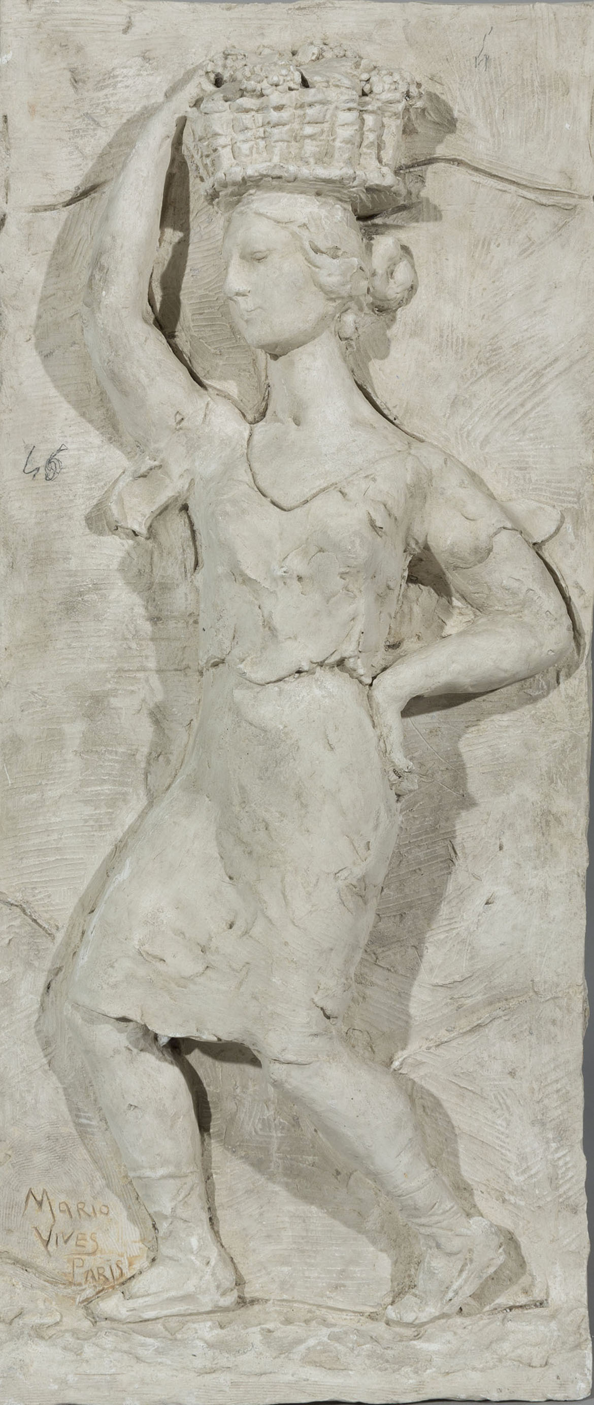 Màrius Vives - Pagesa amb cistella - 1927 image for: Màrius Vives - Pagesa amb cistella - 1927