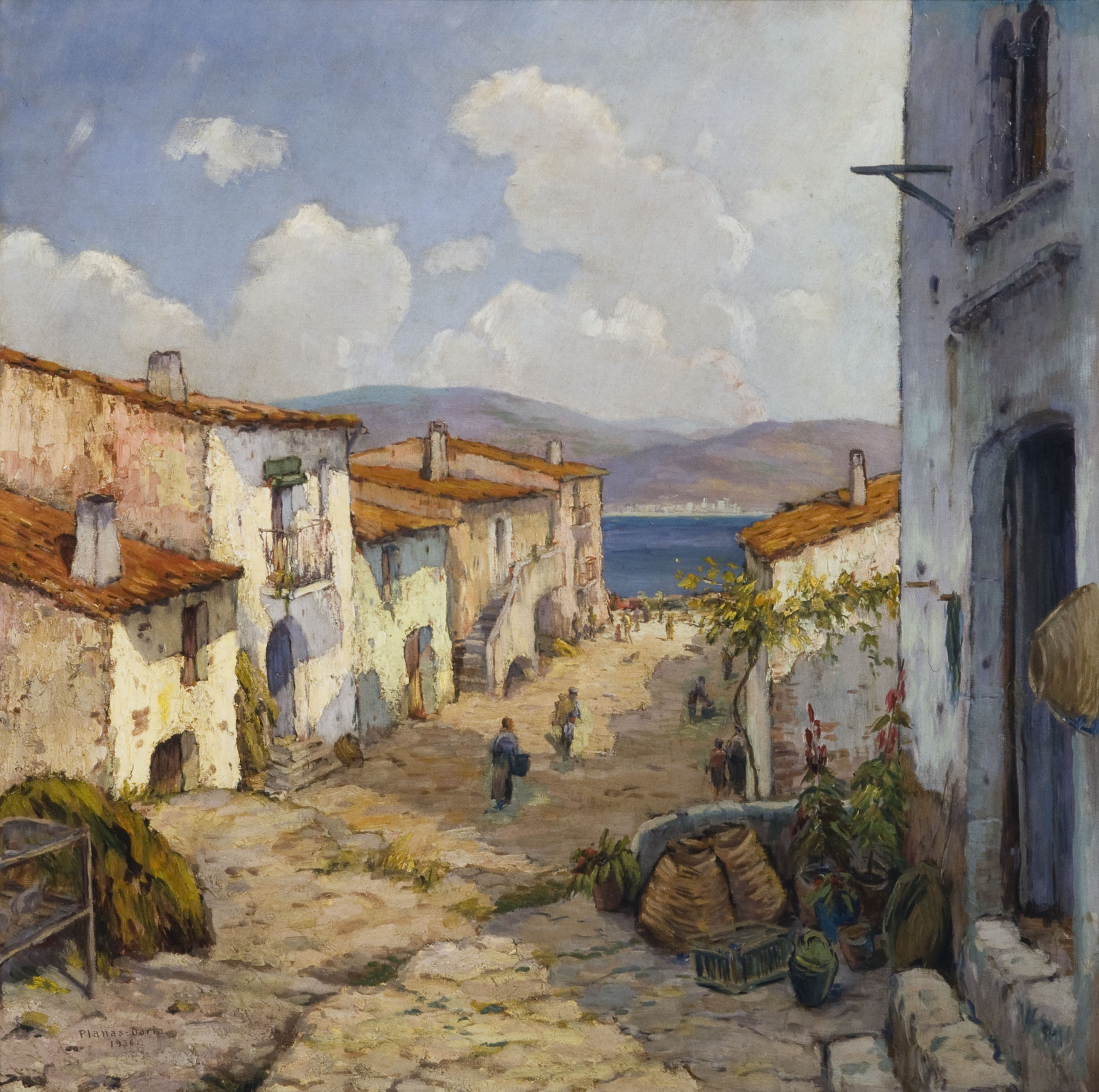 Francesc d'Assís Planas - Barri de pescadors - 1936 image for: Francesc d'Assís Planas - Barri de pescadors - 1936