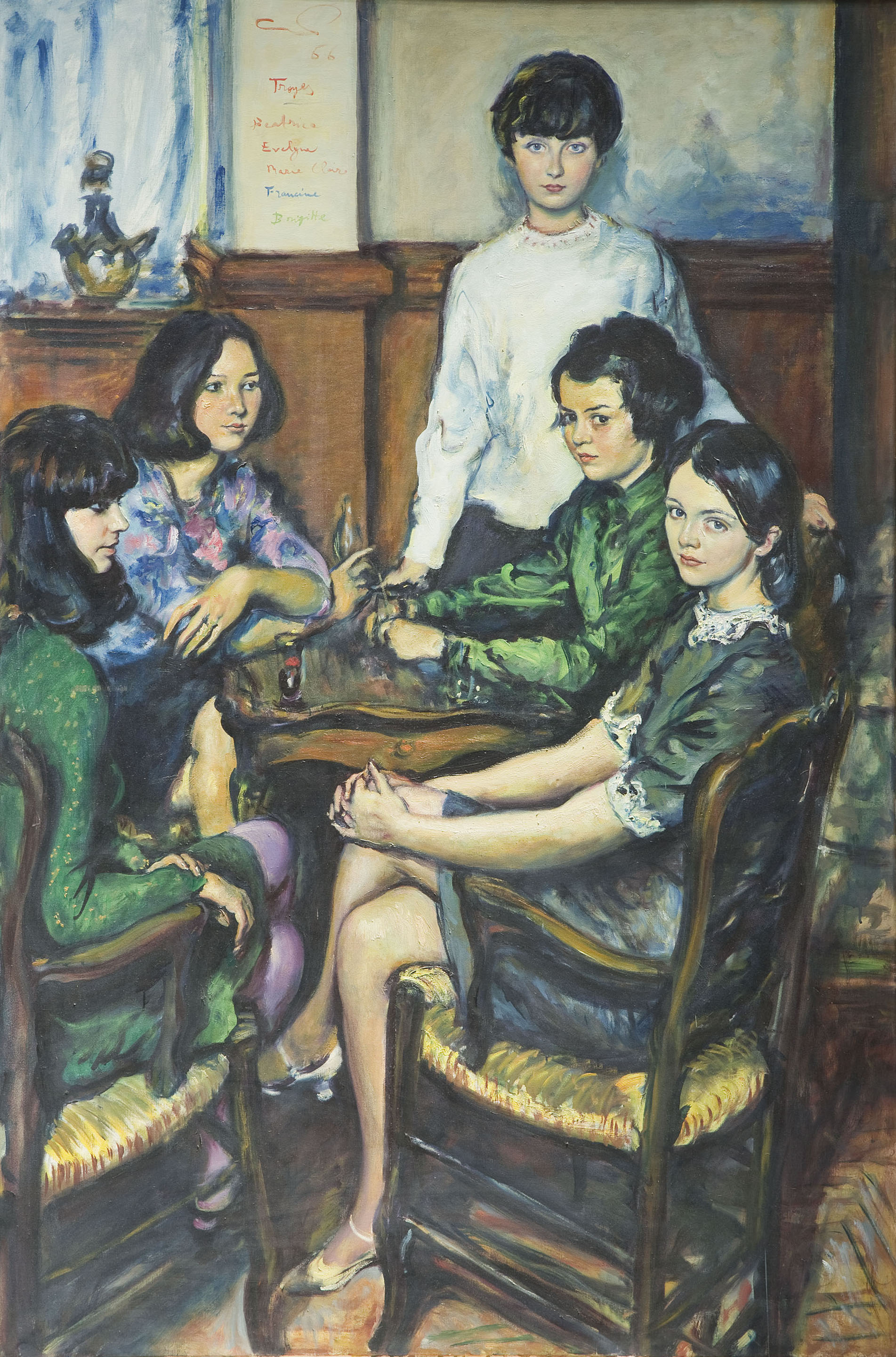 Ferran Callicó - Interior amb figures - 1956 image for: Ferran Callicó - Interior amb figures - 1956