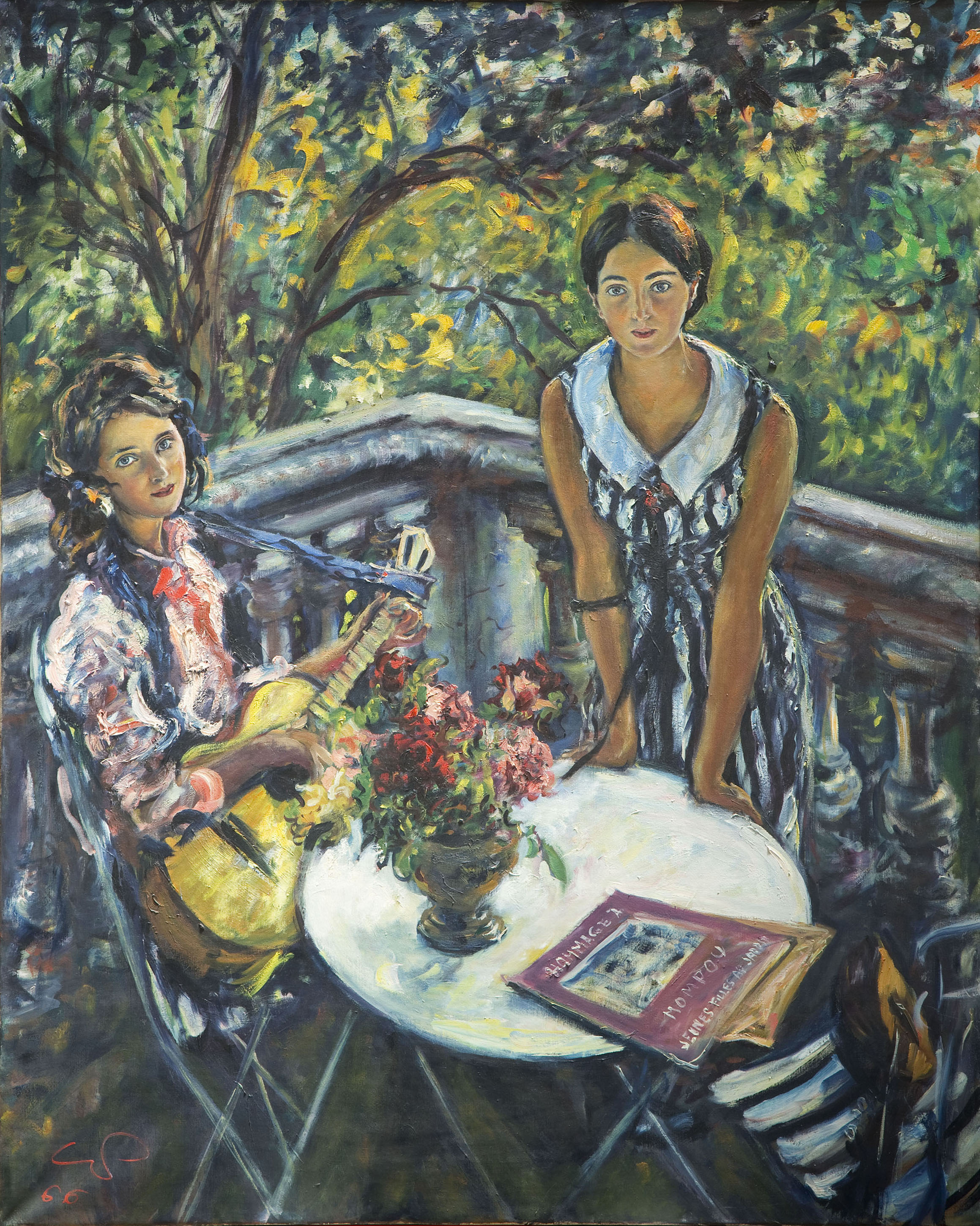 image for: Ferran Callicó - Dues noies assegudes a taula - 1966