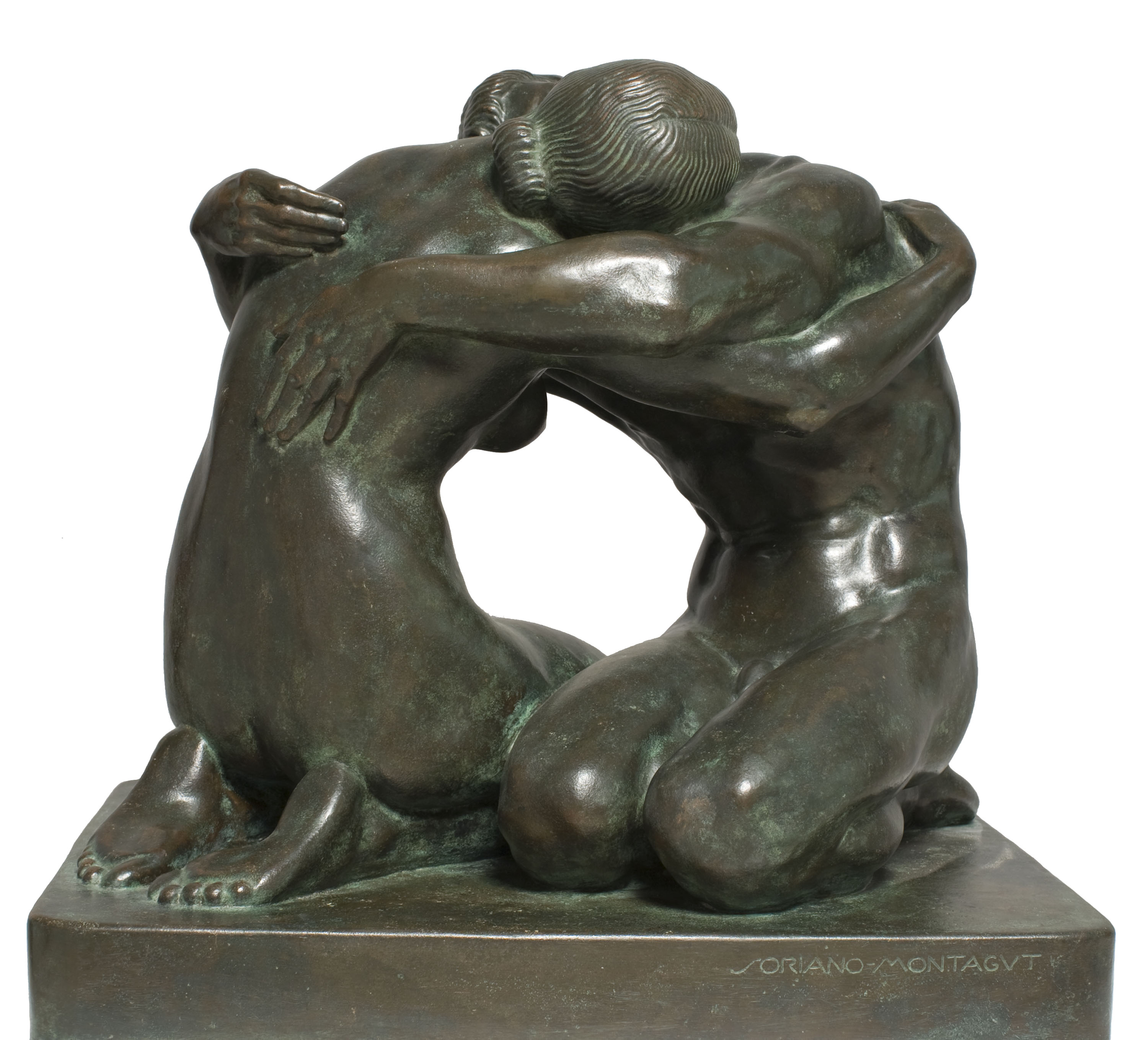 Inocenci Soriano-Montagut - La besada - 1920 image for: Inocenci Soriano-Montagut - La besada - 1920