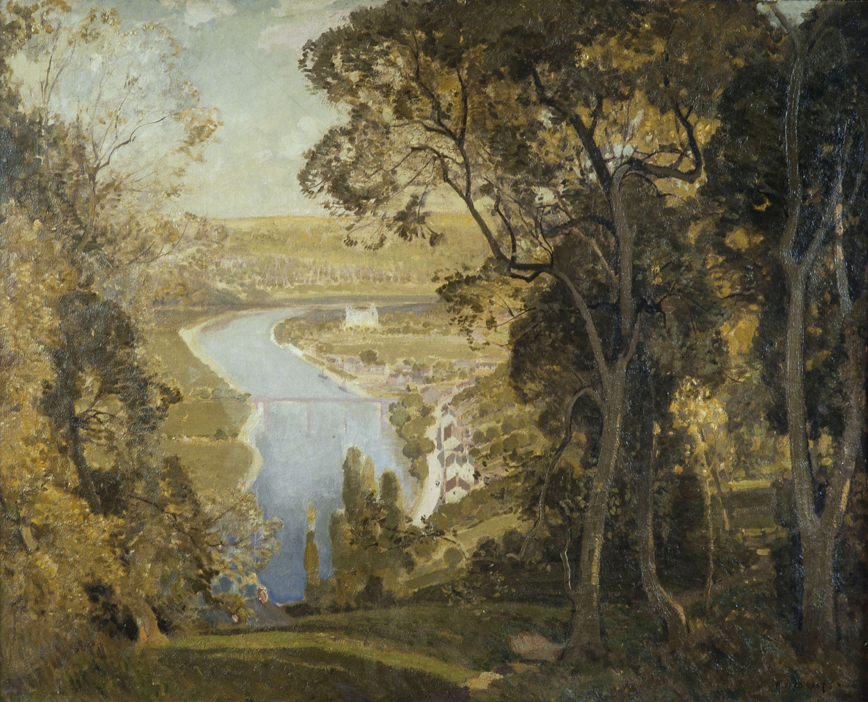 image for: Sir Alfred East - La vall del riu Wye - Cap a 1911