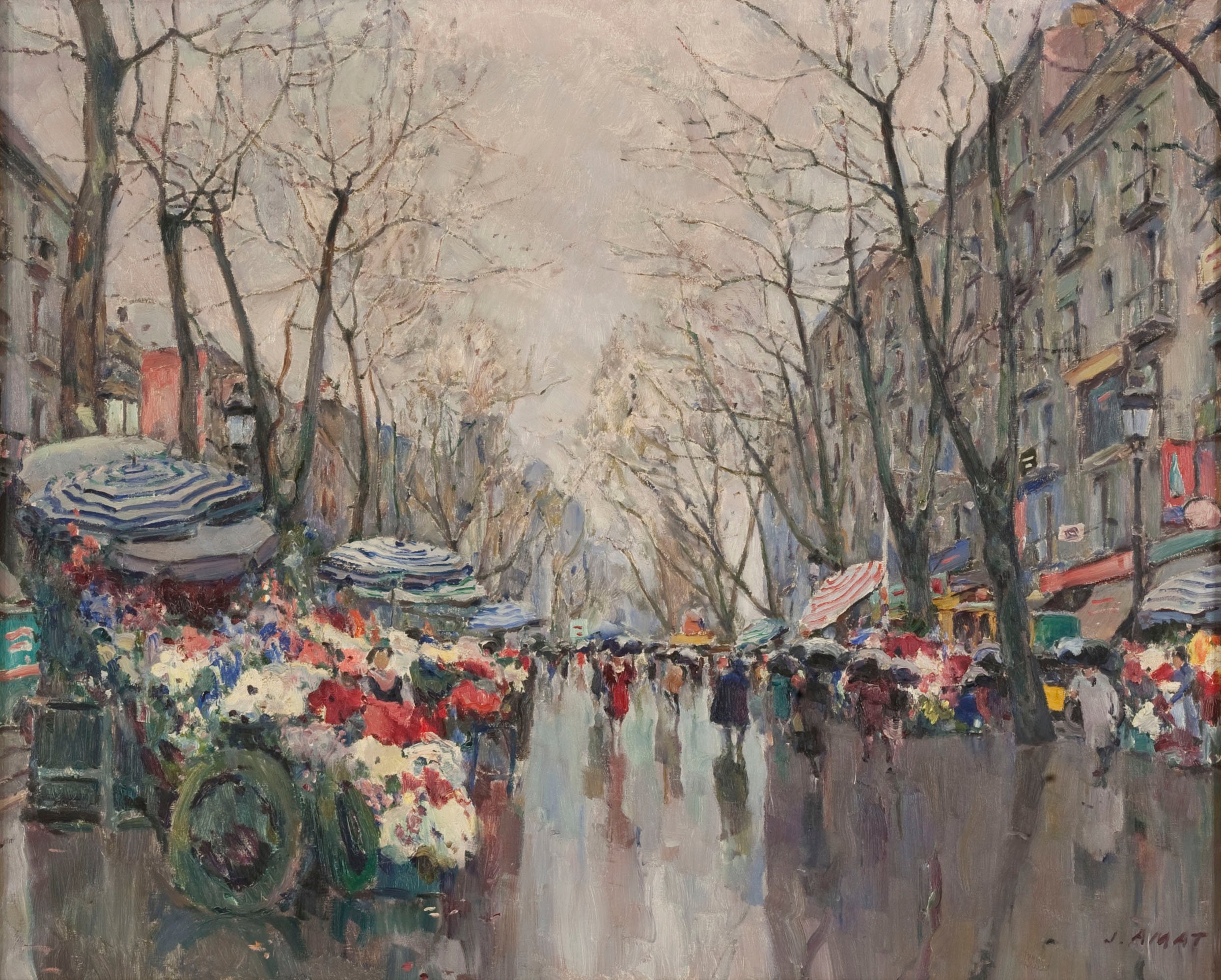 Josep Amat Pagès - La Rambla de les Flors - 1934 image for: Josep Amat Pagès - La Rambla de les Flors - 1934