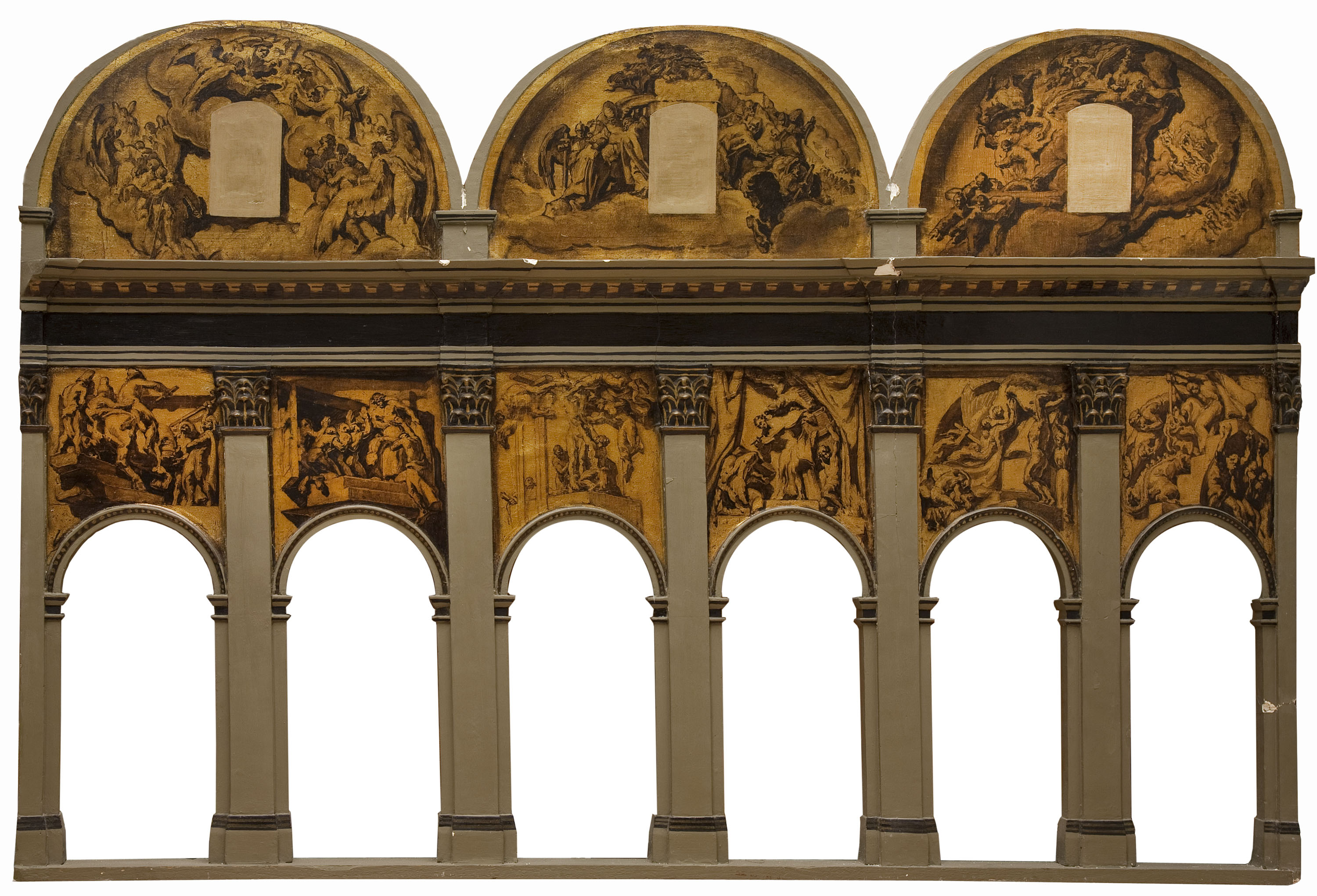 Josep Maria Sert - «La dansa de la mort». Nau de l'Epístola de la darrera decoració de la catedral de Vic - 1939-1945 image for: Josep Maria Sert - «La dansa de la mort». Nau de l'Epístola de la darrera decoració de la catedral de Vic - 1939-1945