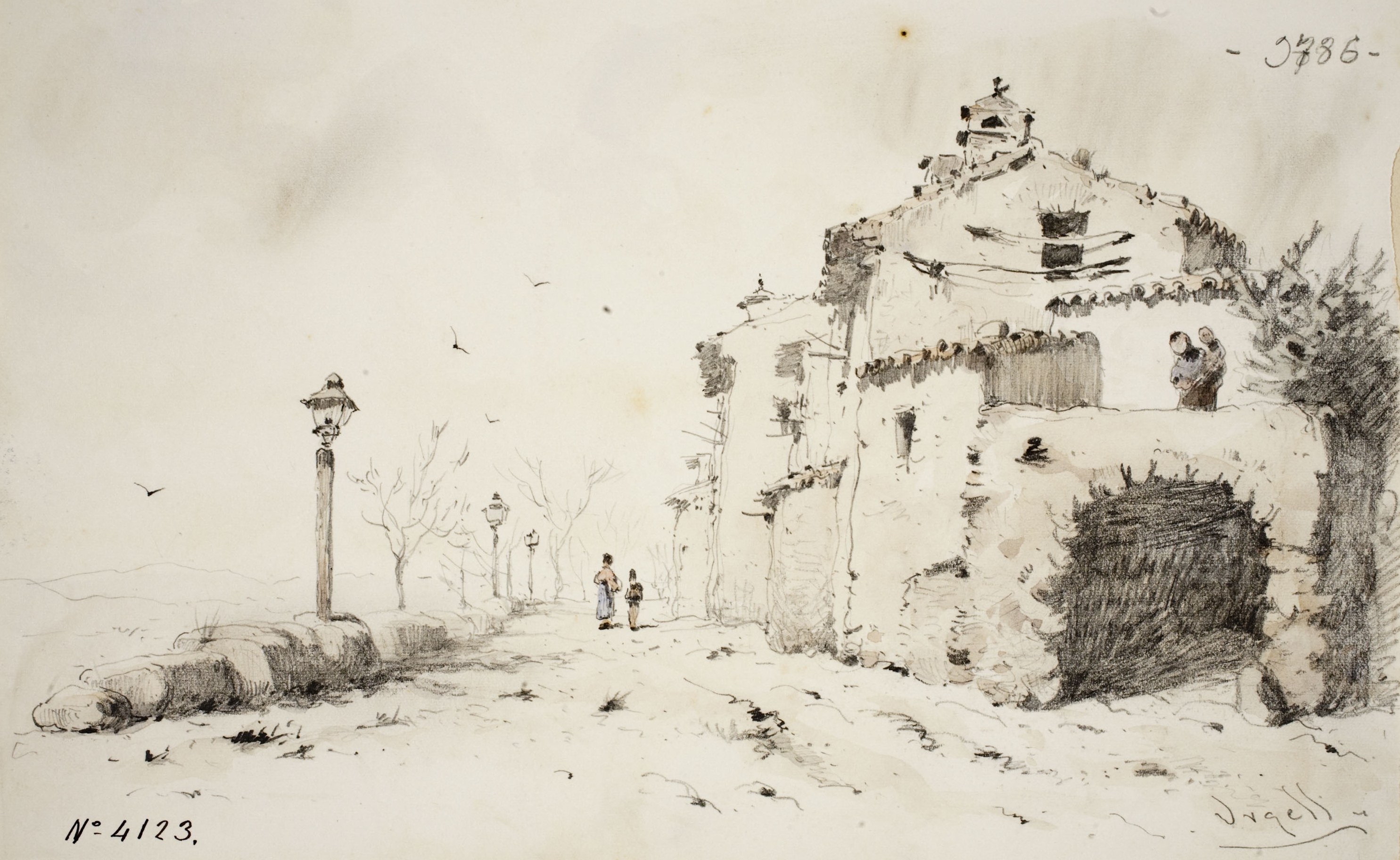 image for: Modest Urgell - Carrer de poble - Cap a 1884