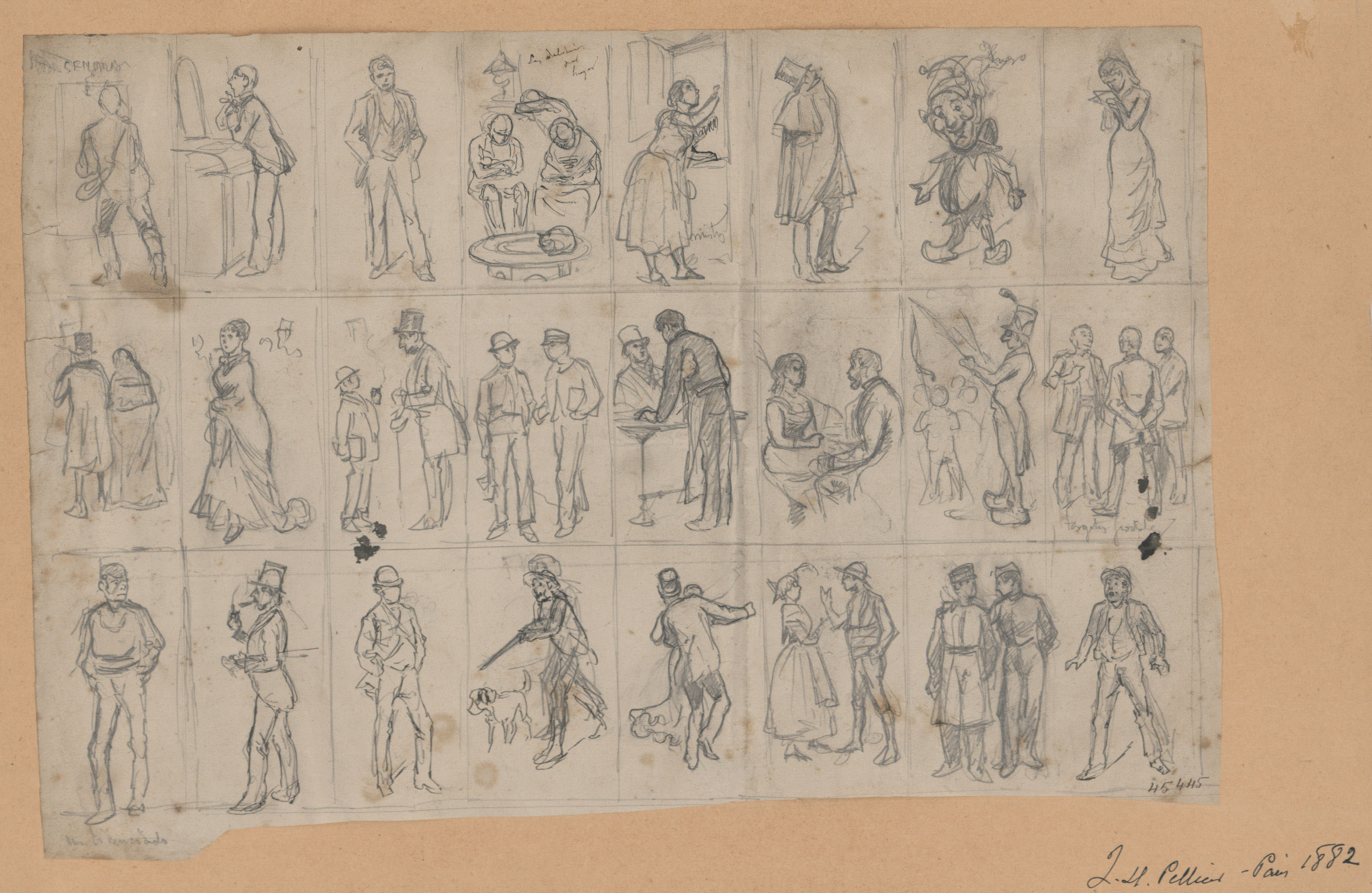 image for: Josep Lluís Pellicer - Estudisd'il·lustració per a publicacions - 1882