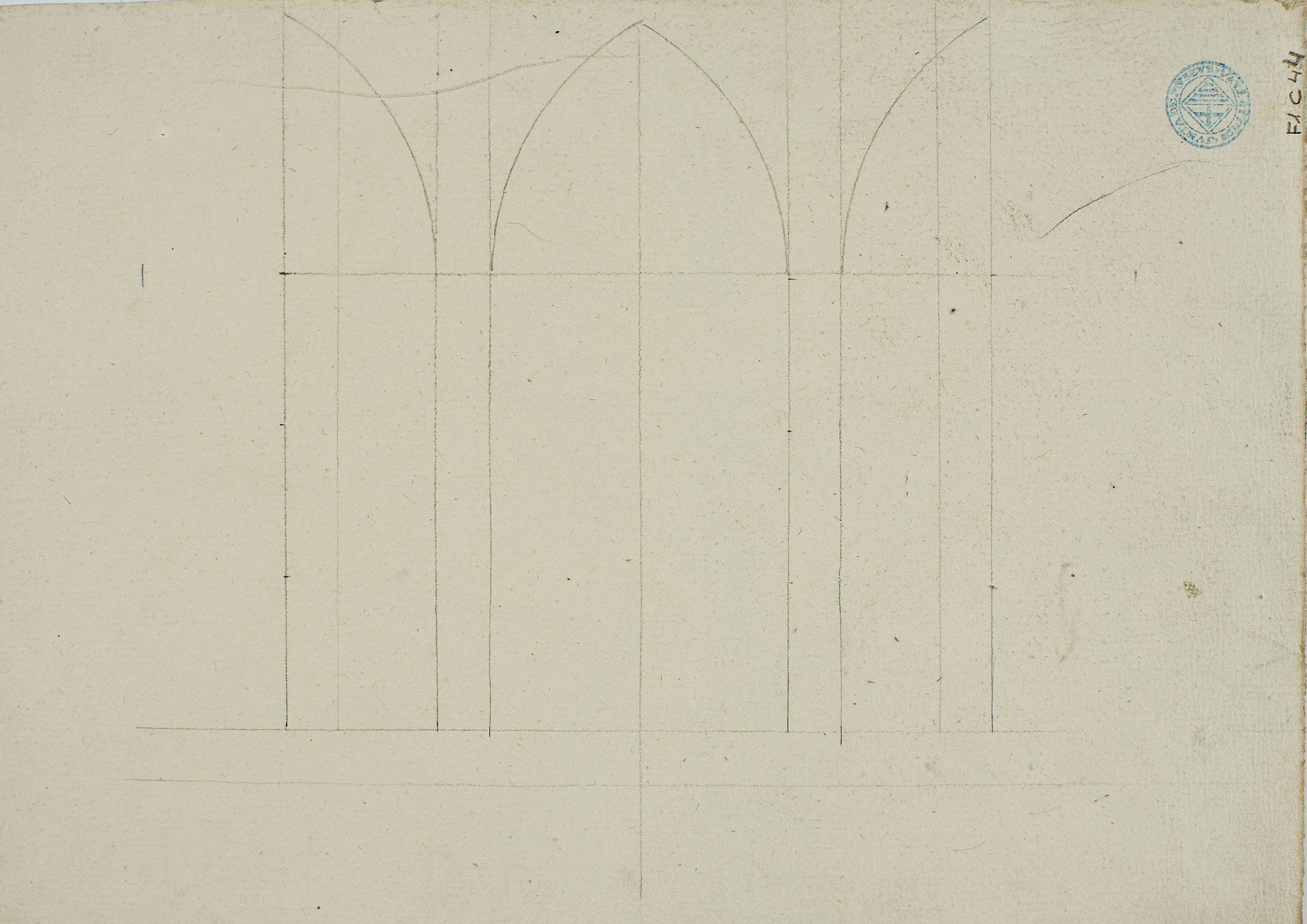 image for: Claudi Lorenzale - Dona amb un drap a les mans (anvers) / Estructura arquitectònica (revers) - Cap a 1850-1870 [1]