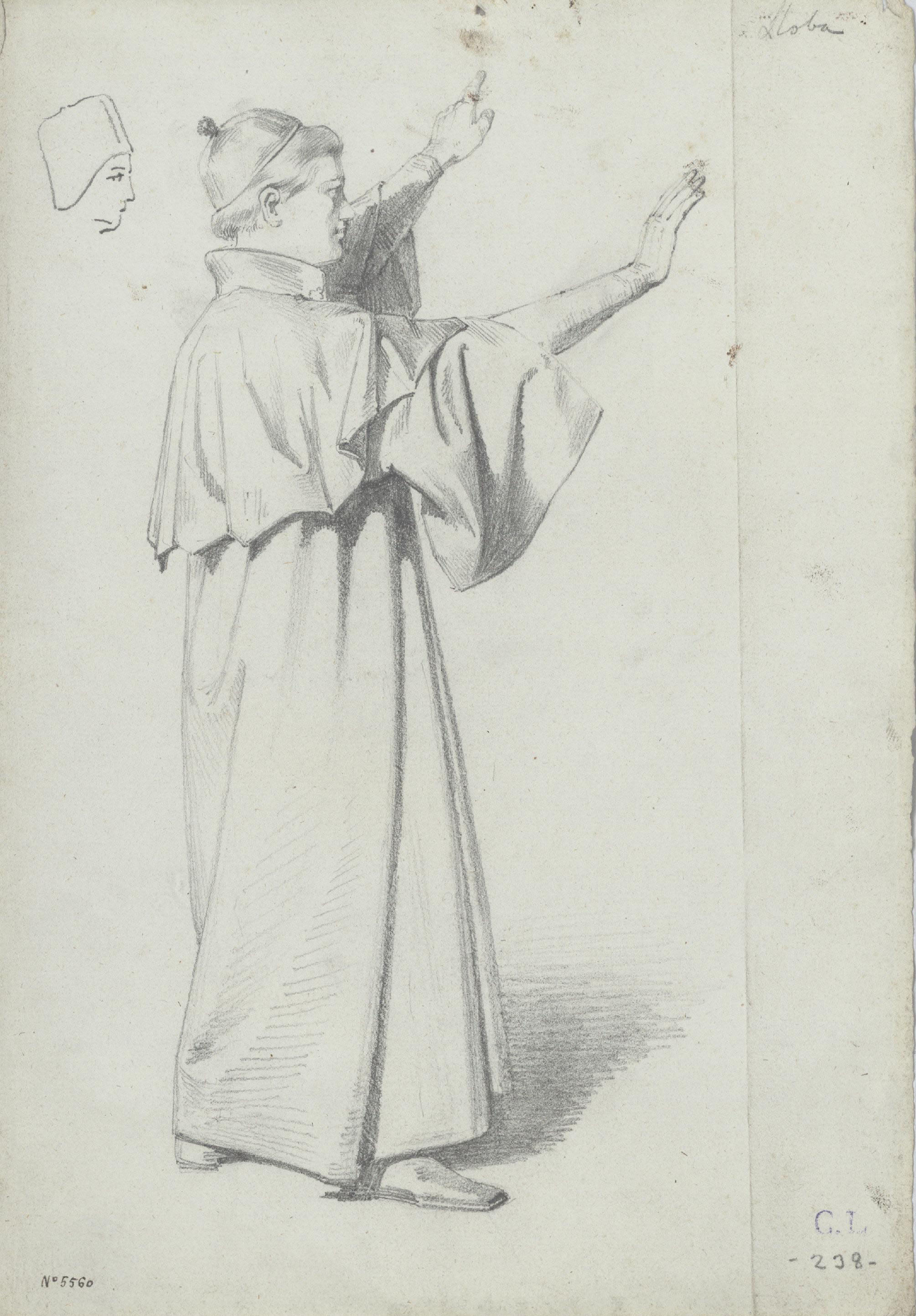 Claudi Lorenzale - Clergue - Cap a 1850-1870 image for: Claudi Lorenzale - Clergue - Cap a 1850-1870