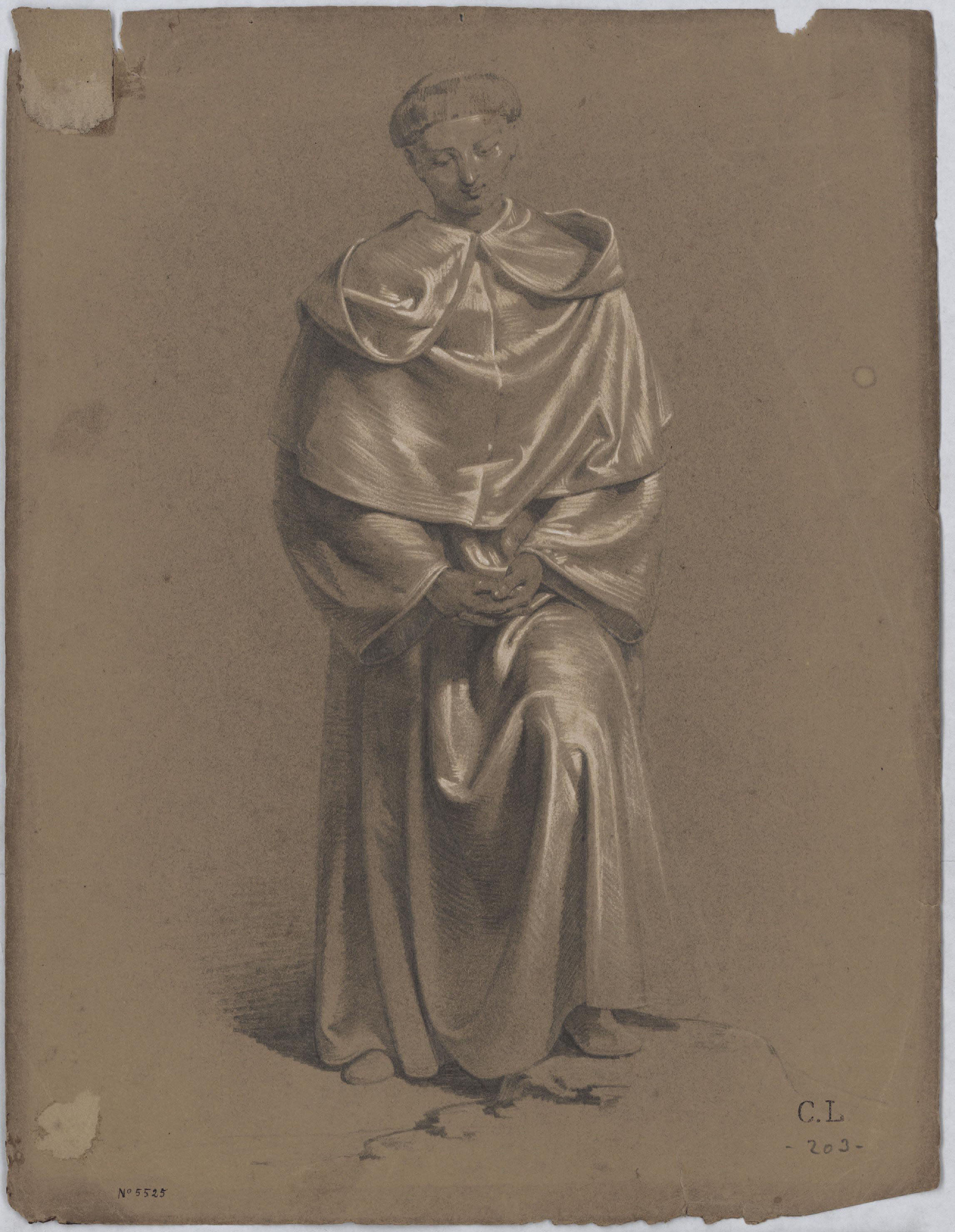 Claudi Lorenzale - Frare - Cap a 1860-1870 image for: Claudi Lorenzale - Frare - Cap a 1860-1870