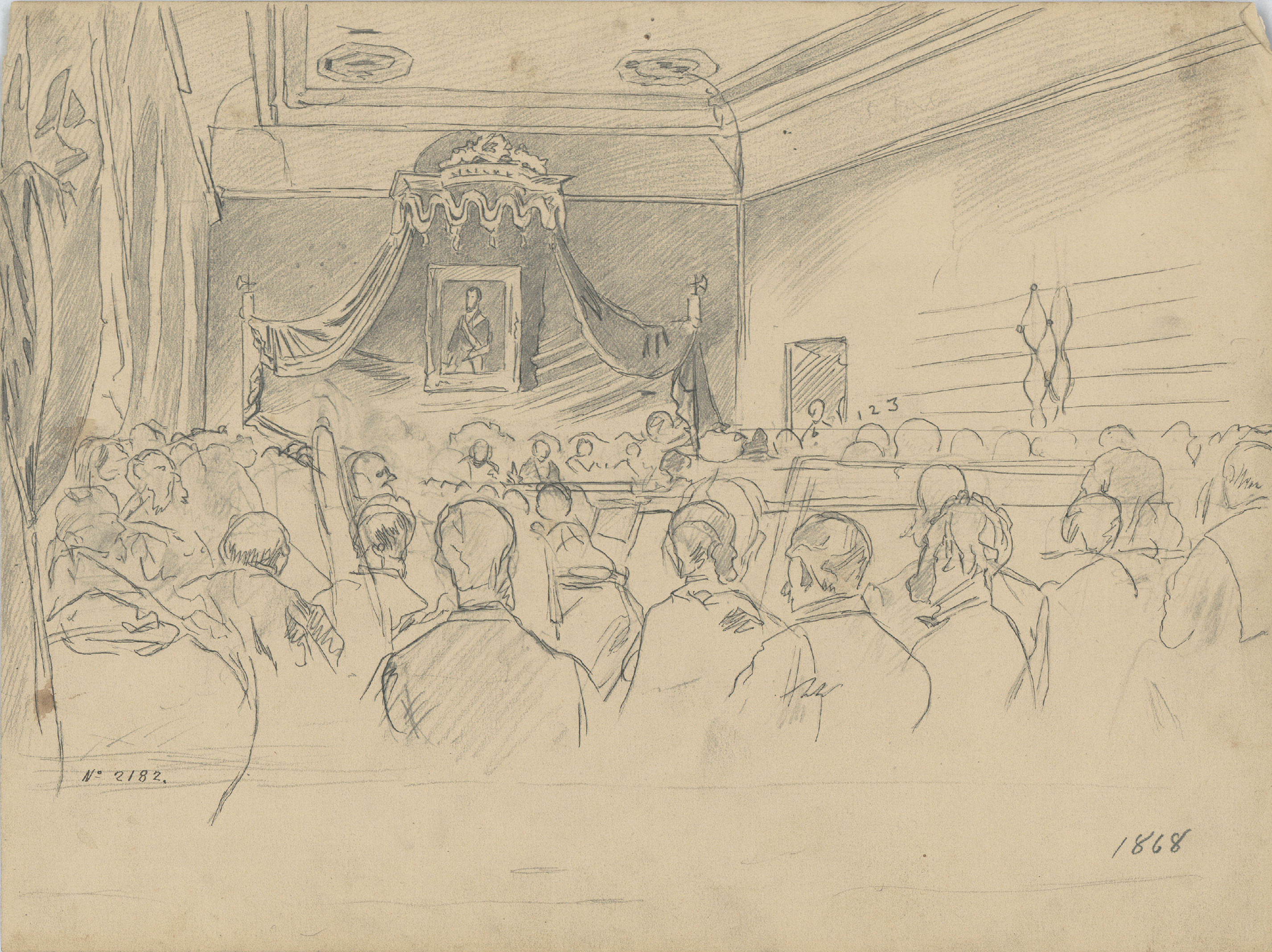 image for: Josep Lluís Pellicer - Al club del carrer Canuda - 1868