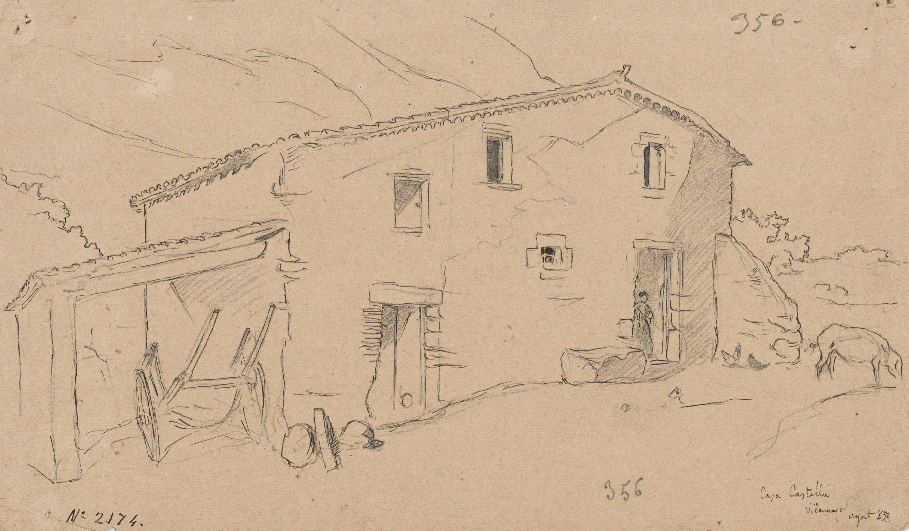 image for: Josep Lluís Pellicer - Can Castellà, Vilamajor - 1885