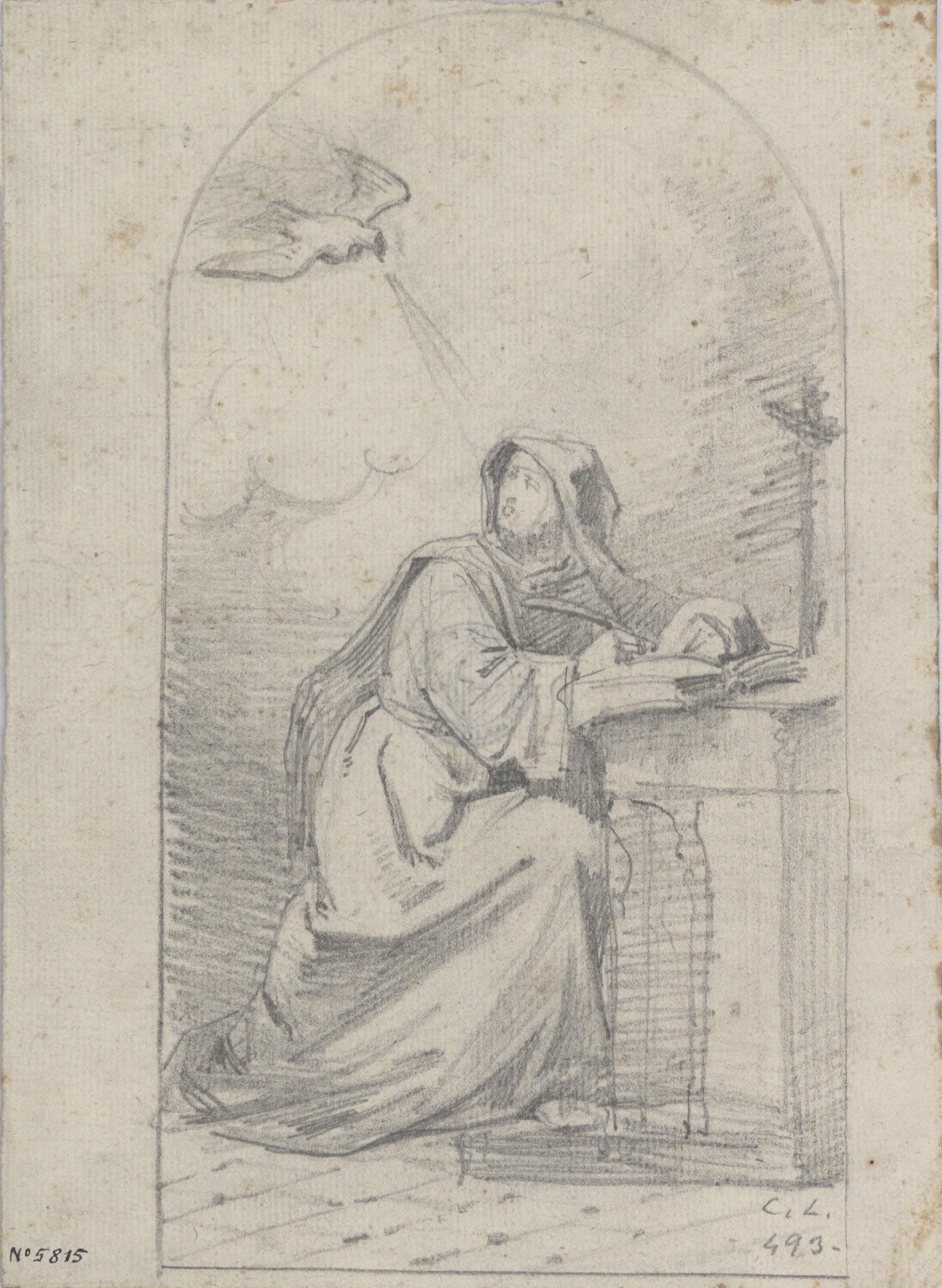 Claudi Lorenzale - Santa Teresa de Jesús - Cap a 1850-1870 image for: Claudi Lorenzale - Santa Teresa de Jesús - Cap a 1850-1870