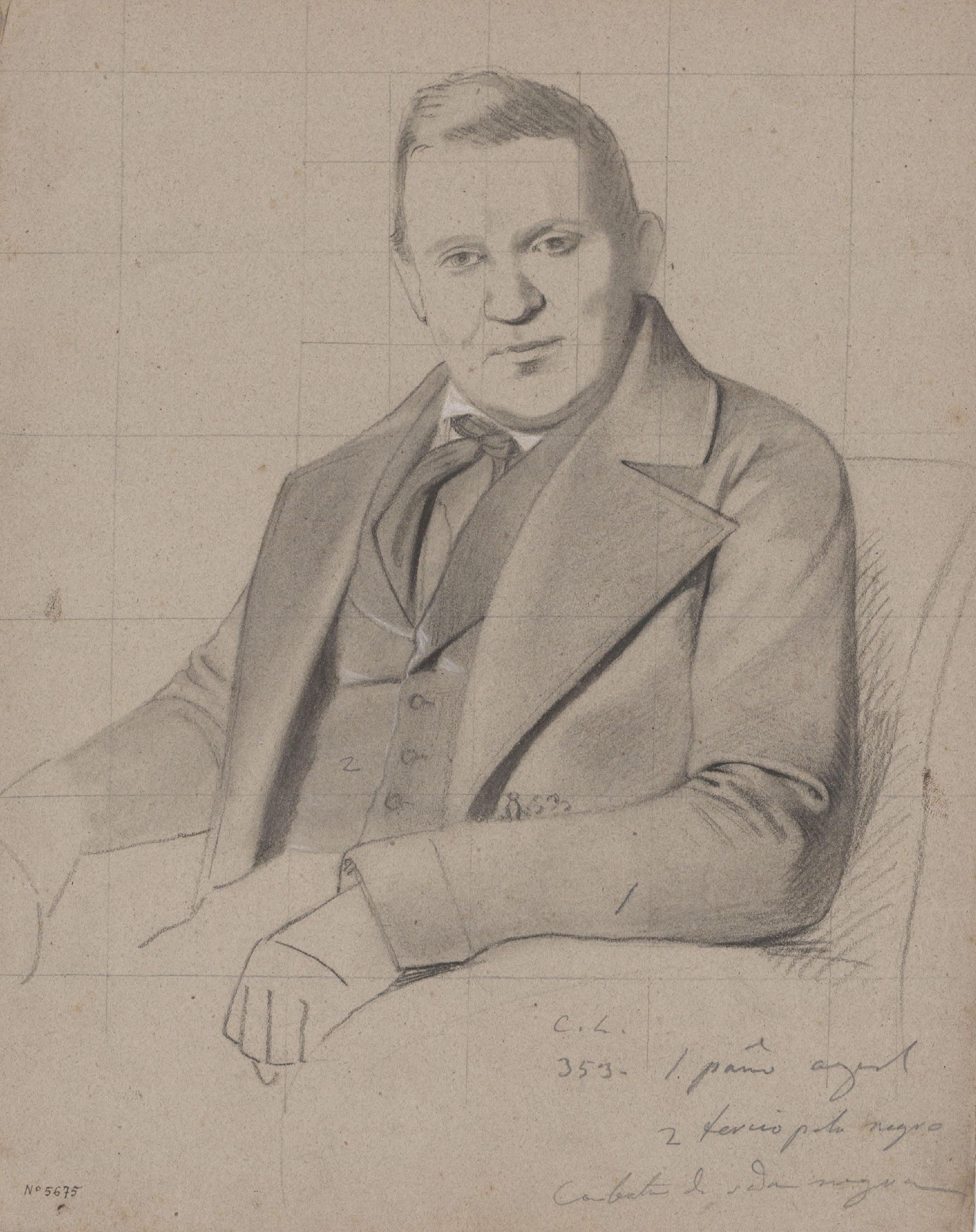 image for: Claudi Lorenzale - Retrat d'home - Cap a 1860-1880