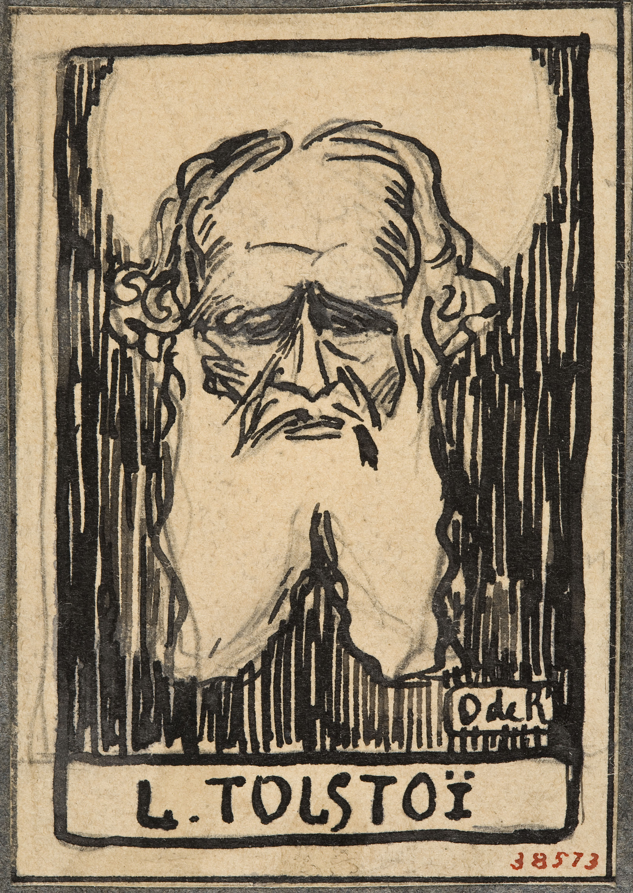 image for: Eugeni d'Ors - Retrat de Lleó Tolstoi - Cap a 1910-1920