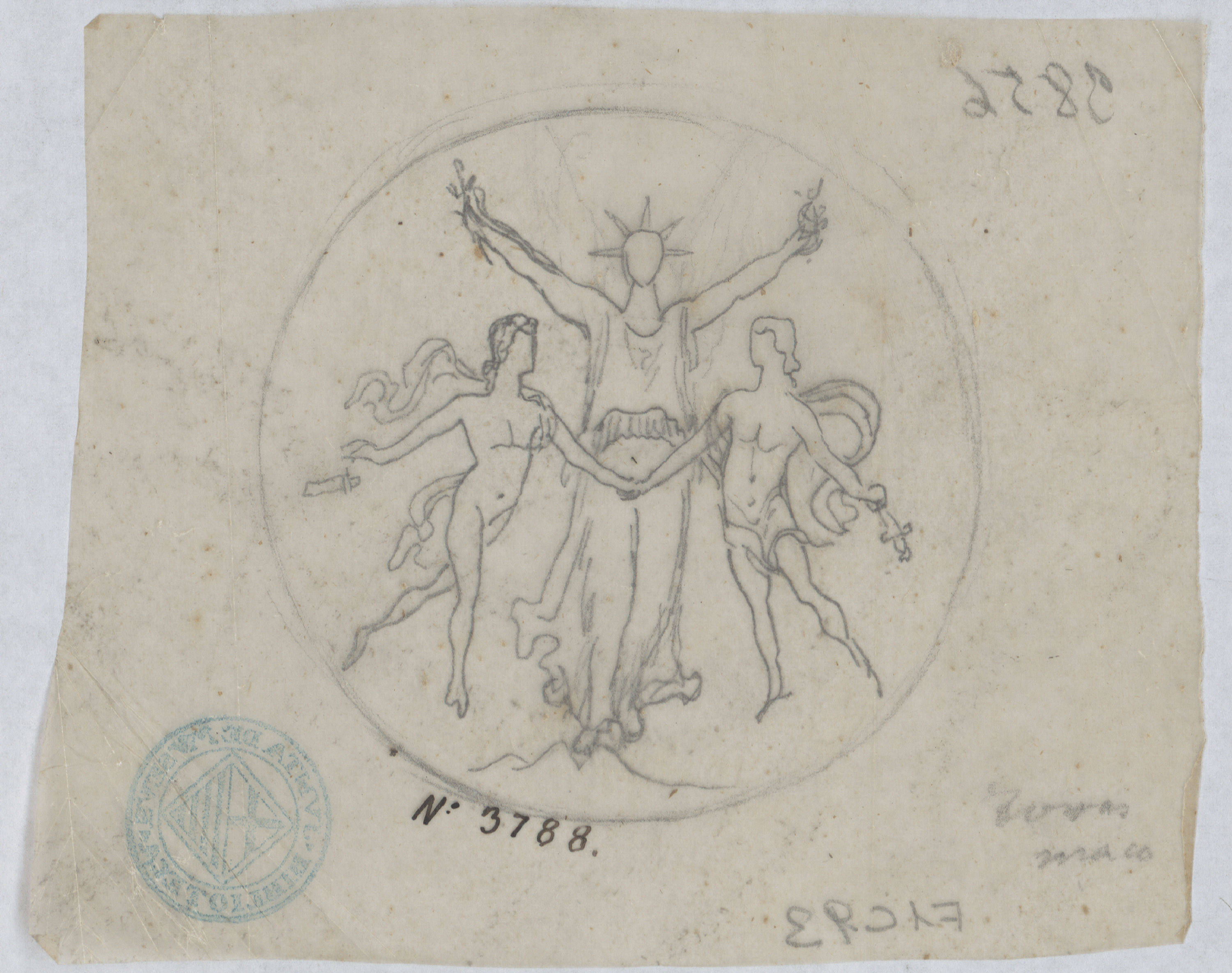 image for: Francesc Torras - Projecte de medalla commemorativa - Cap a 1876