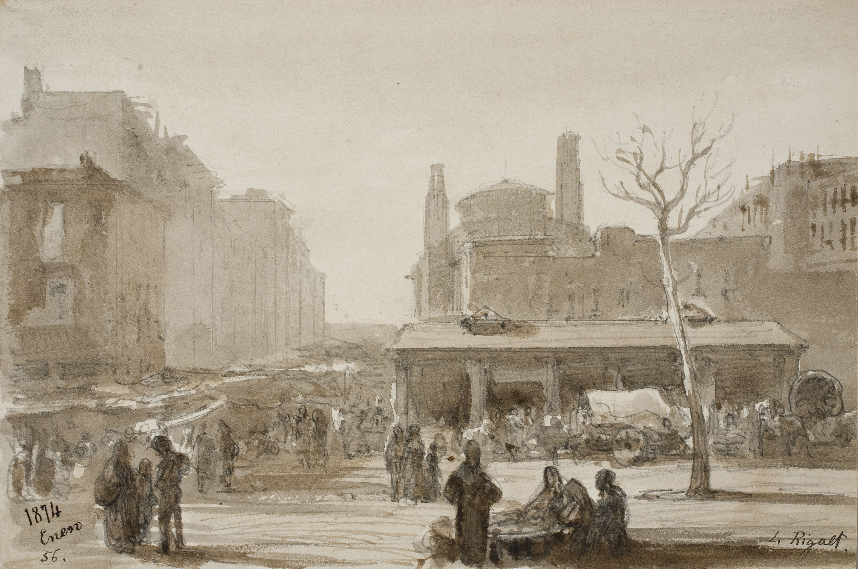 image for: Lluís Rigalt - Mercat del Born [?] - Gener de 1874