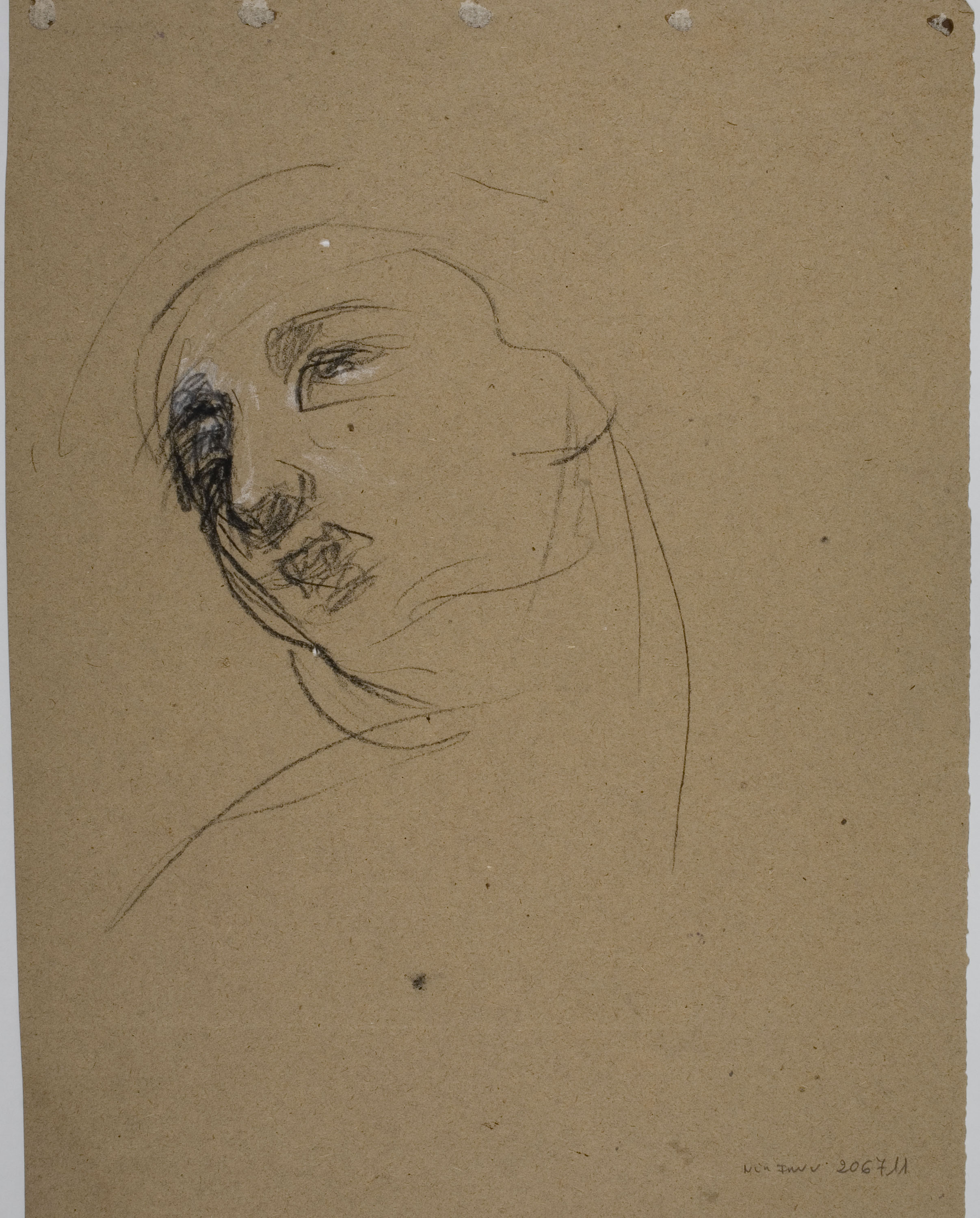 image for: Ramon Martí i Alsina - Escorç femení per al quadre «La Companyia de Santa Bàrbara» - Cap a 1891 [1]