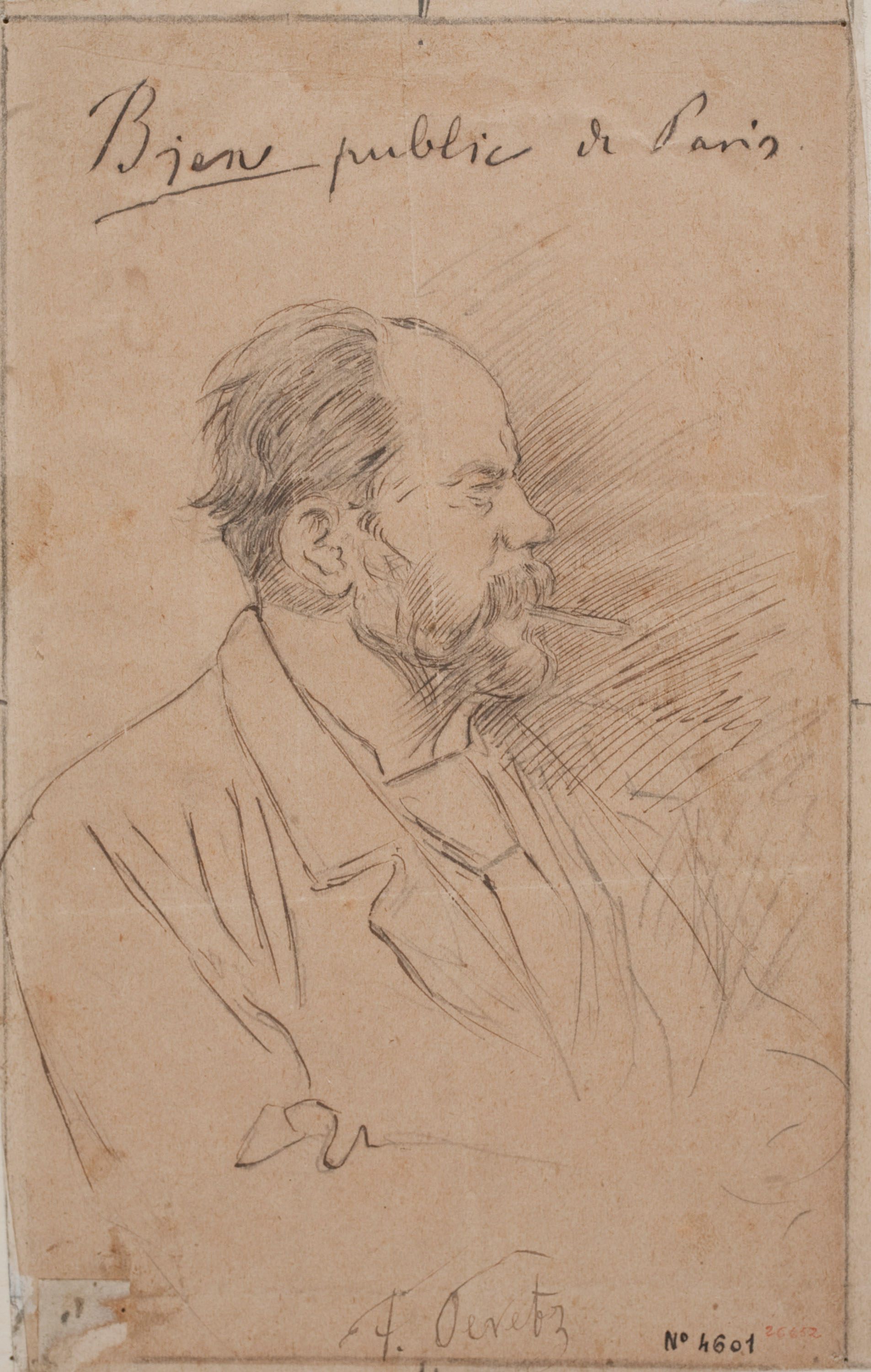 image for: Josep Lluís Pellicer - Retrat del corresponsal F. Peretz - 1877