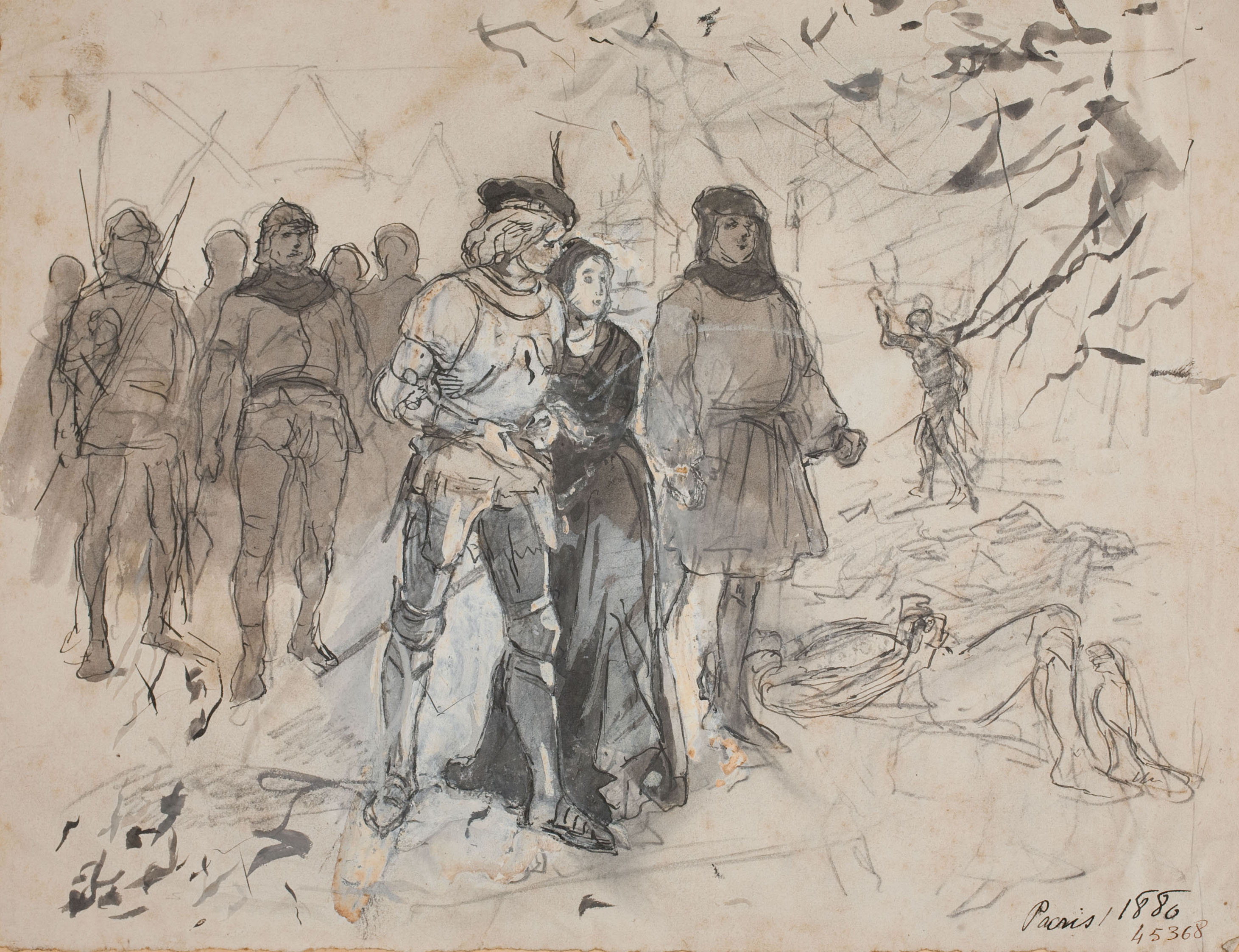 image for: Josep Lluís Pellicer - Escena d'història - 1880