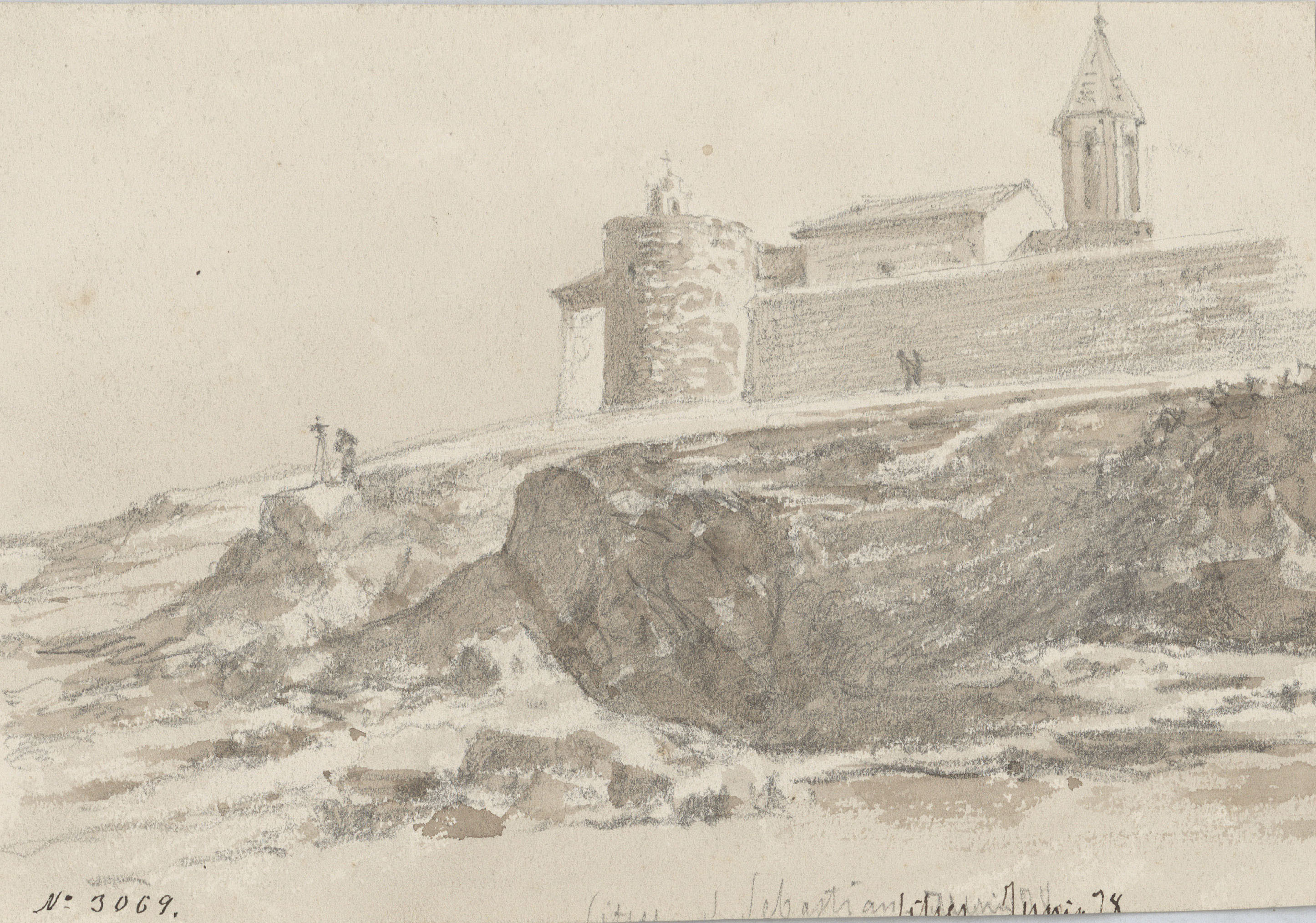 image for: Lluís Rigalt - San Sebastian. Sitges - Juny de 1878