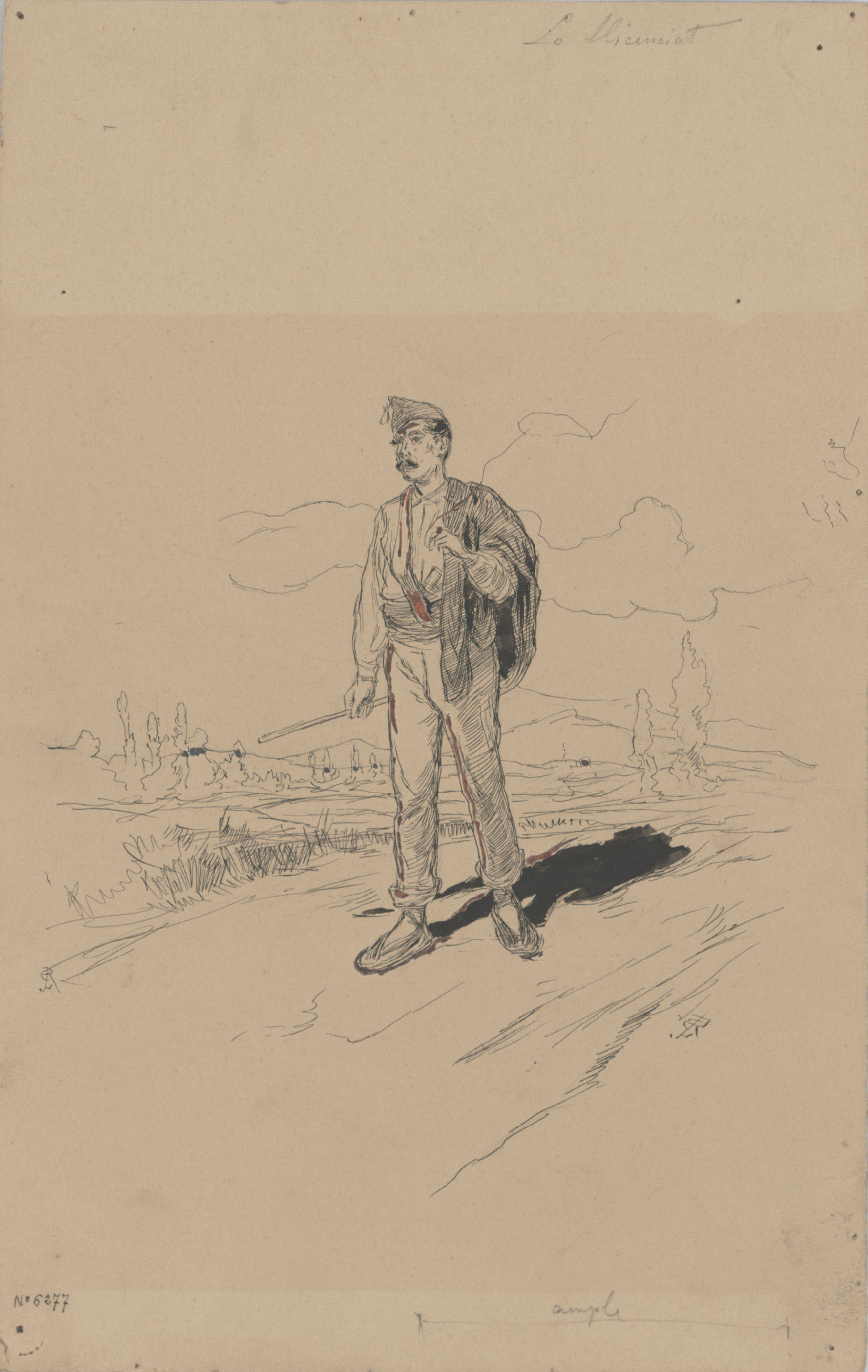 image for: Josep Lluís Pellicer - Lo llicenciat - Cap a 1872-1876