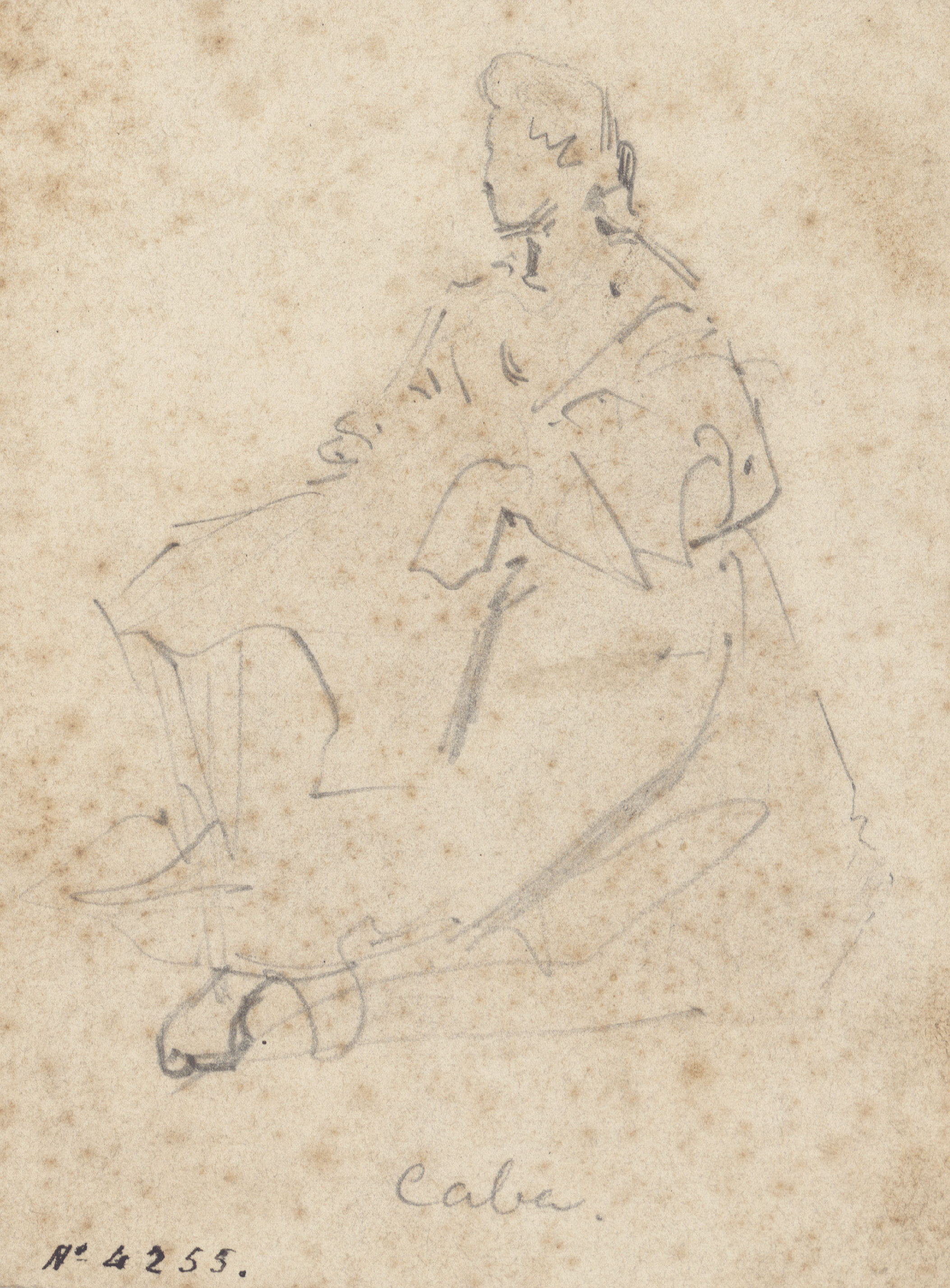 Antoni Caba - Figura femenina - Cap a 1860-1870 image for: Antoni Caba - Figura femenina - Cap a 1860-1870