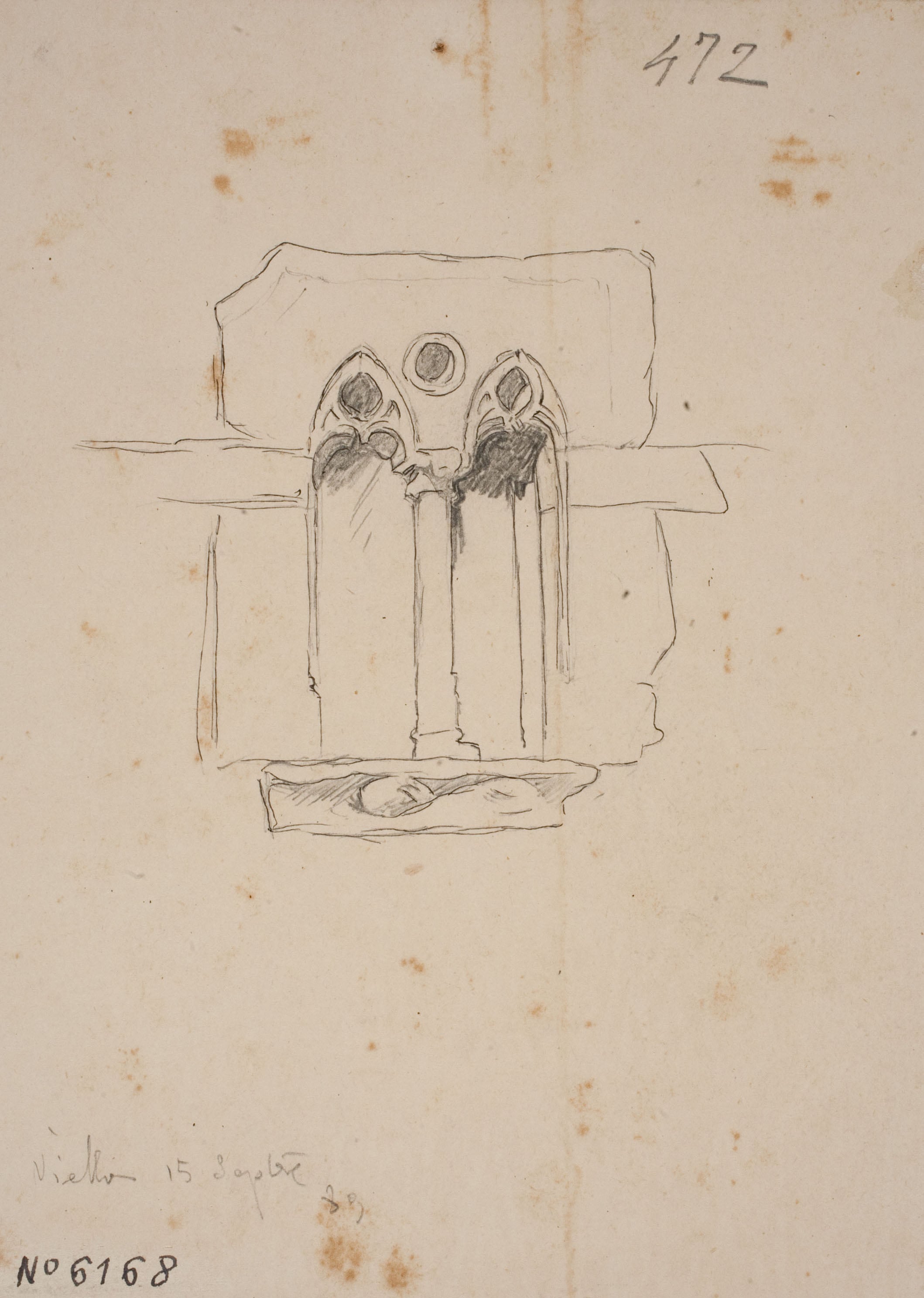 image for: Josep Lluís Pellicer - Finestral gòtic, Viella - 1889