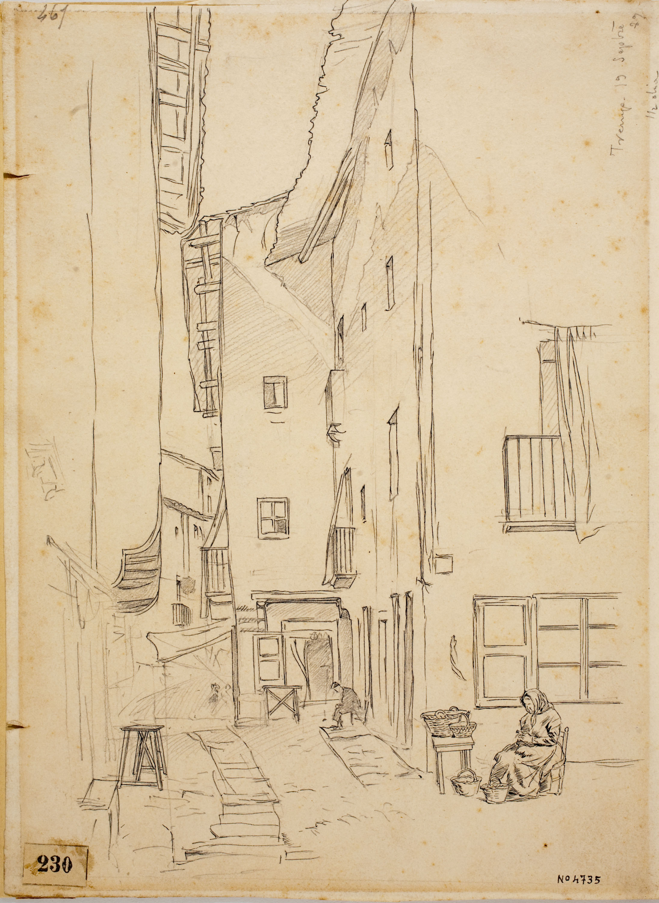 Josep Lluís Pellicer - Carrer de Tremp - 1889 image for: Josep Lluís Pellicer - Carrer de Tremp - 1889