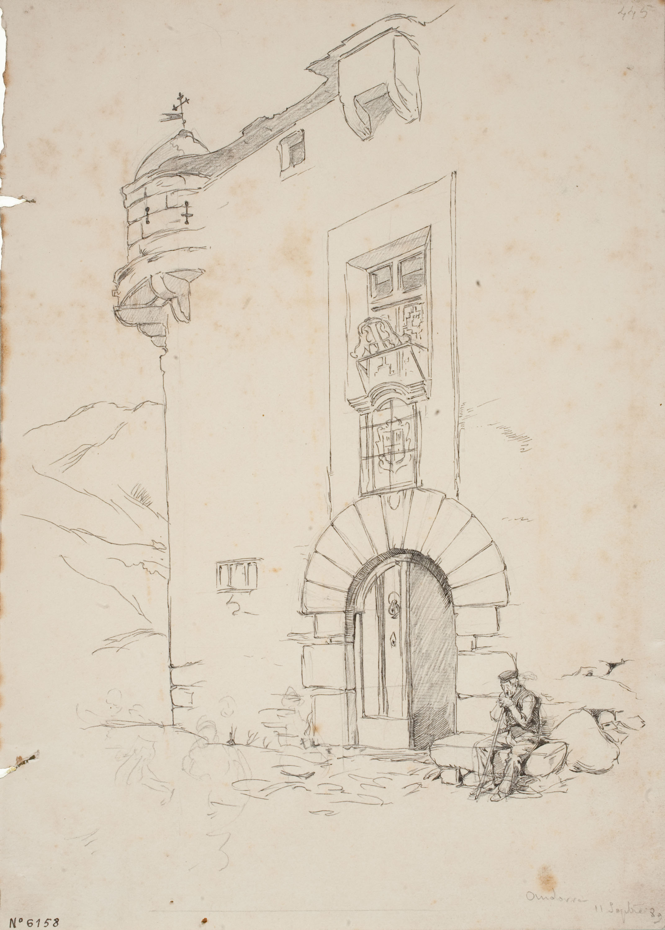 Josep Lluís Pellicer - Casa de La Vall, Andorrra - 1889 image for: Josep Lluís Pellicer - Casa de La Vall, Andorrra - 1889