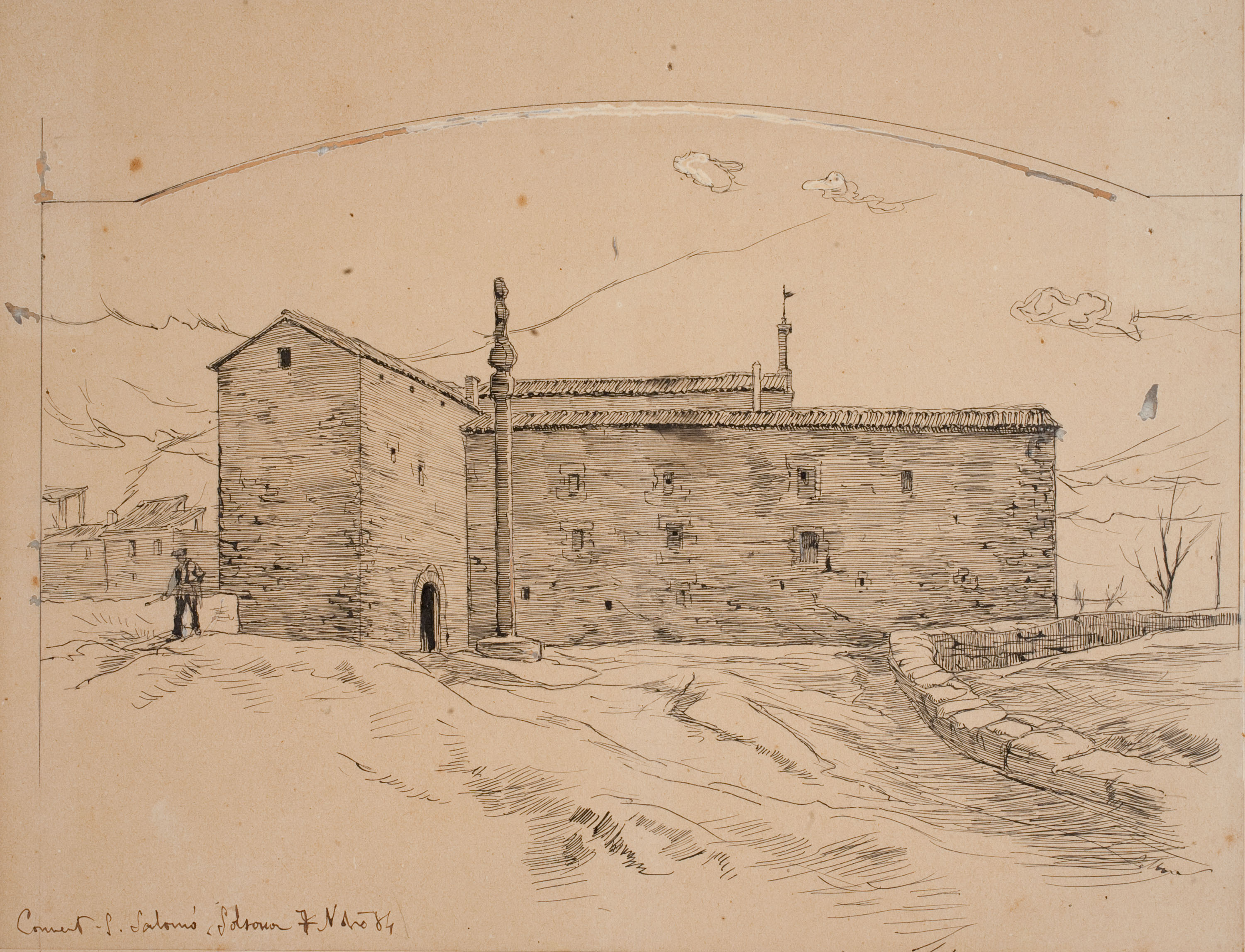 Josep Lluís Pellicer - Convent de Sant Salomó, Solsona - 1884 image for: Josep Lluís Pellicer - Convent de Sant Salomó, Solsona - 1884