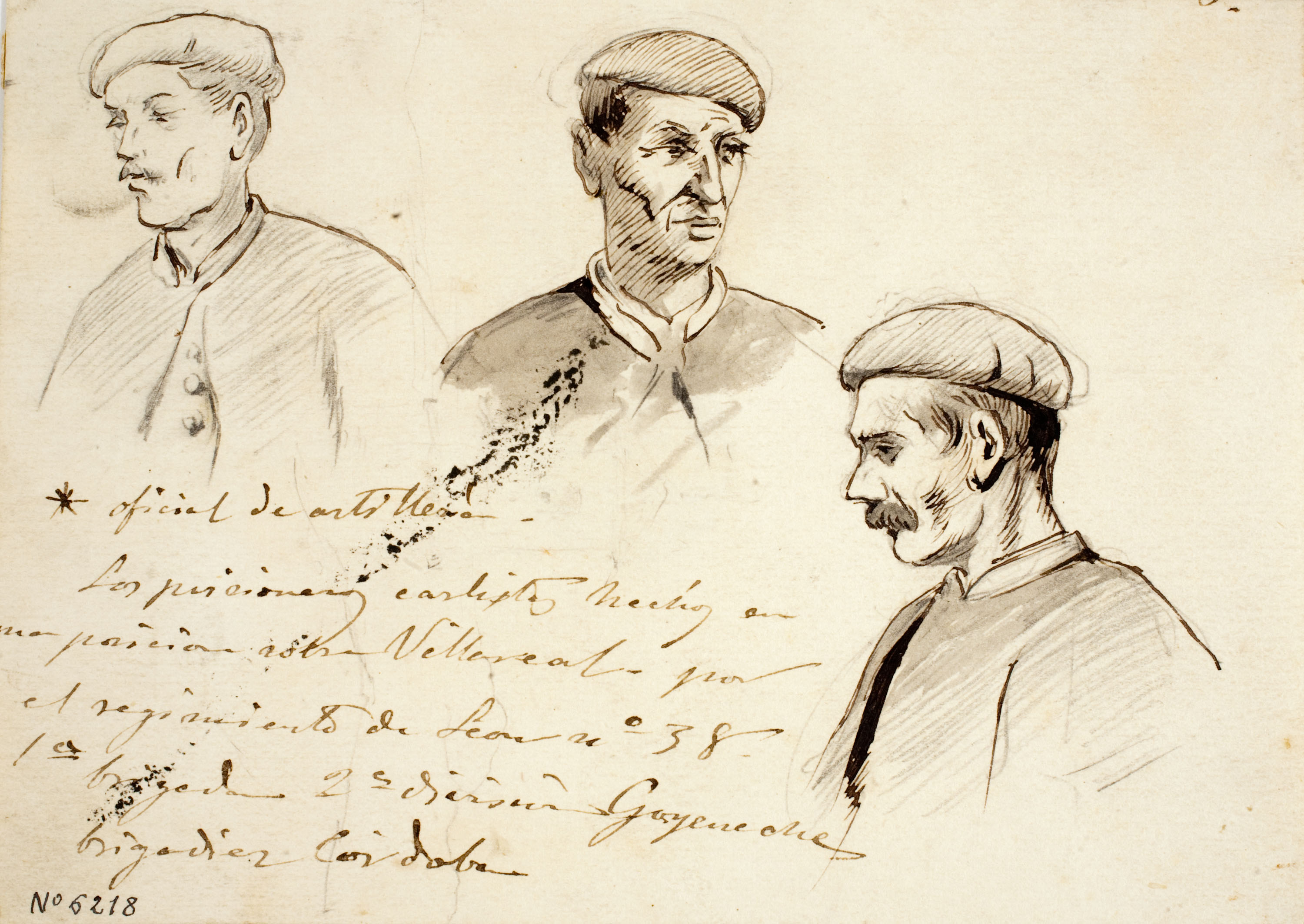Josep Lluís Pellicer - Retrats de presoners carlistes - 1876 image for: Josep Lluís Pellicer - Retrats de presoners carlistes - 1876