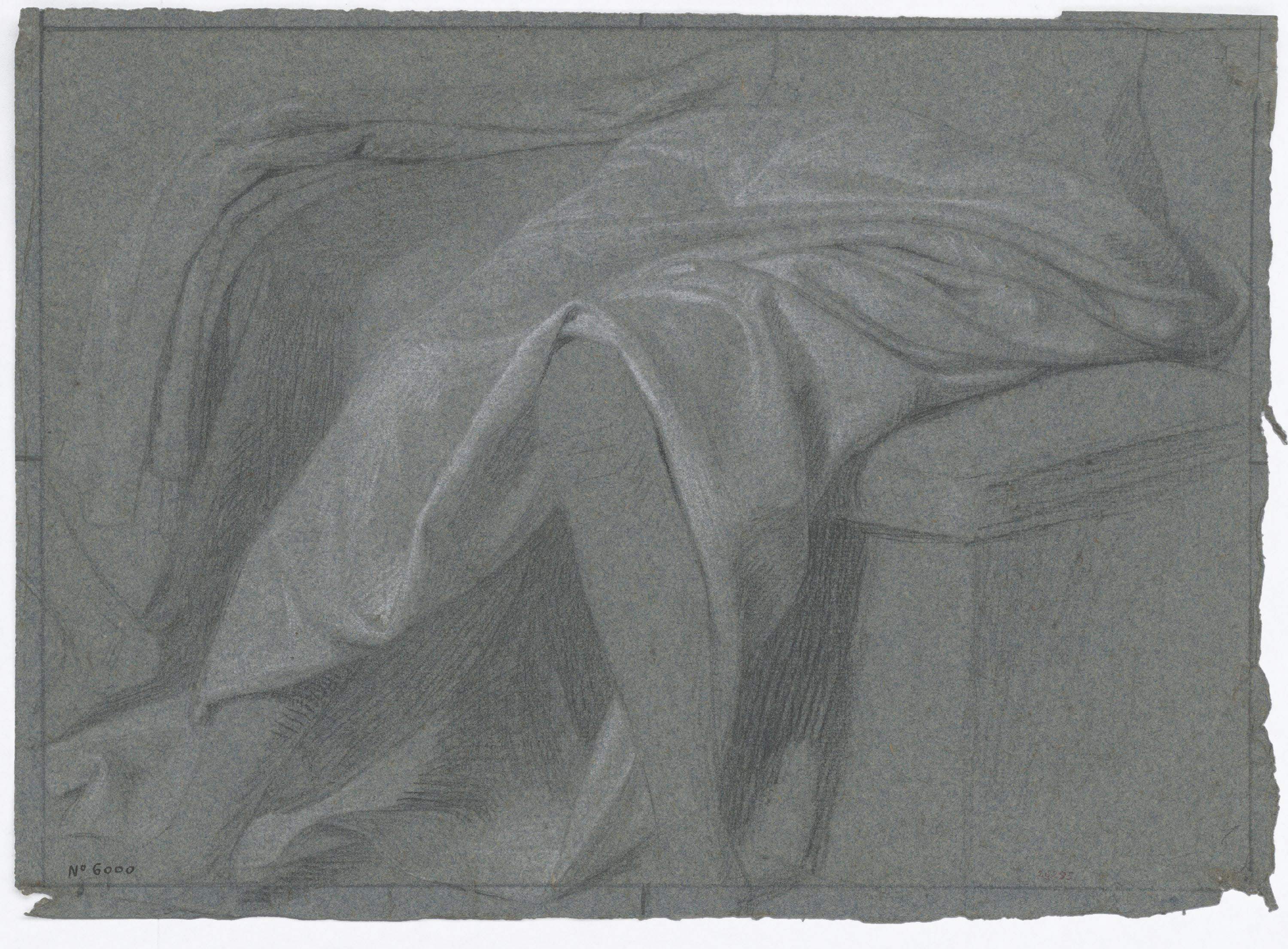 Claudi Lorenzale - Estudi de vestimentes - Cap a 1850-1870 image for: Claudi Lorenzale - Estudi de vestimentes - Cap a 1850-1870