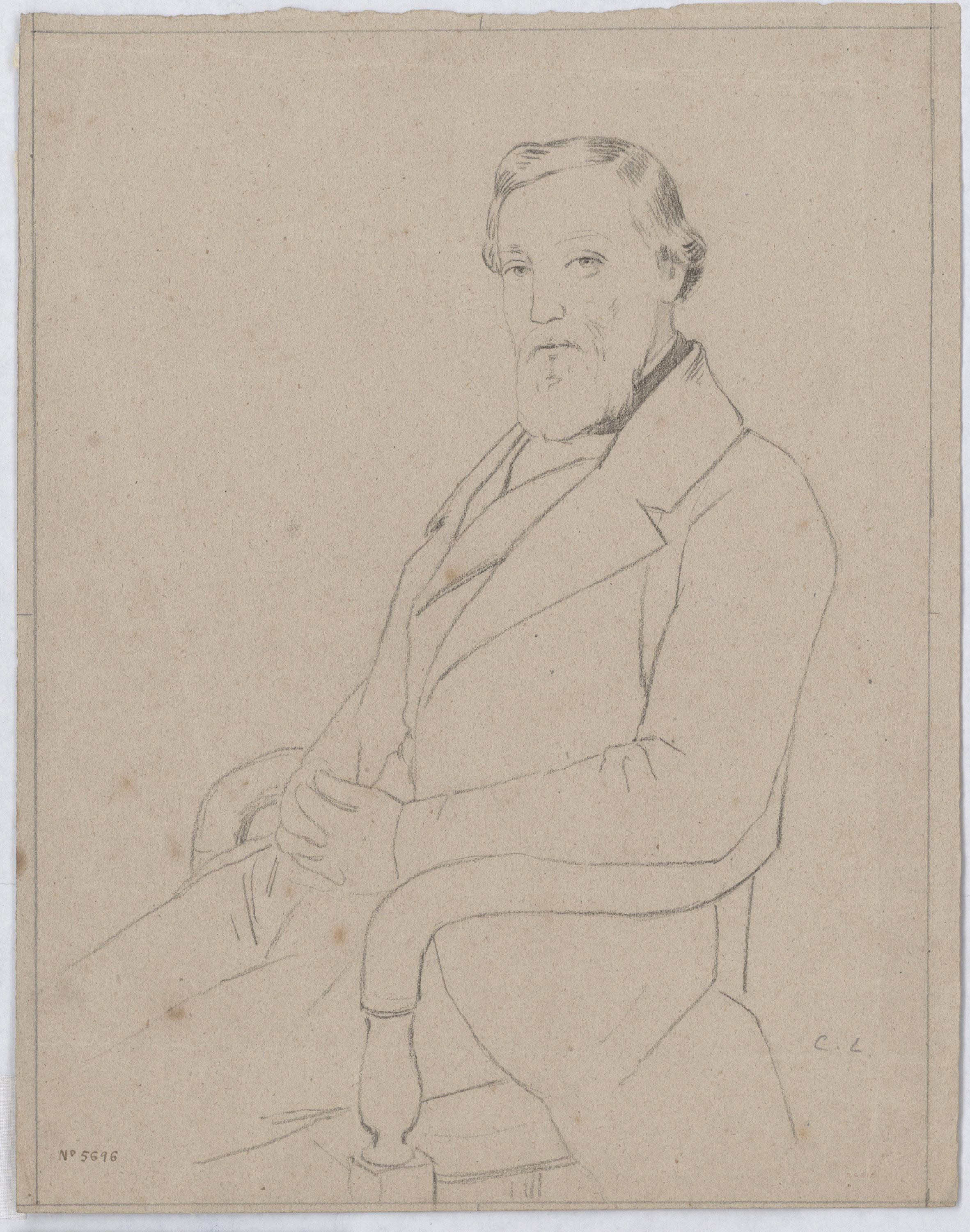 image for: Claudi Lorenzale - Retrat d'un home vell - Cap a 1860-1880