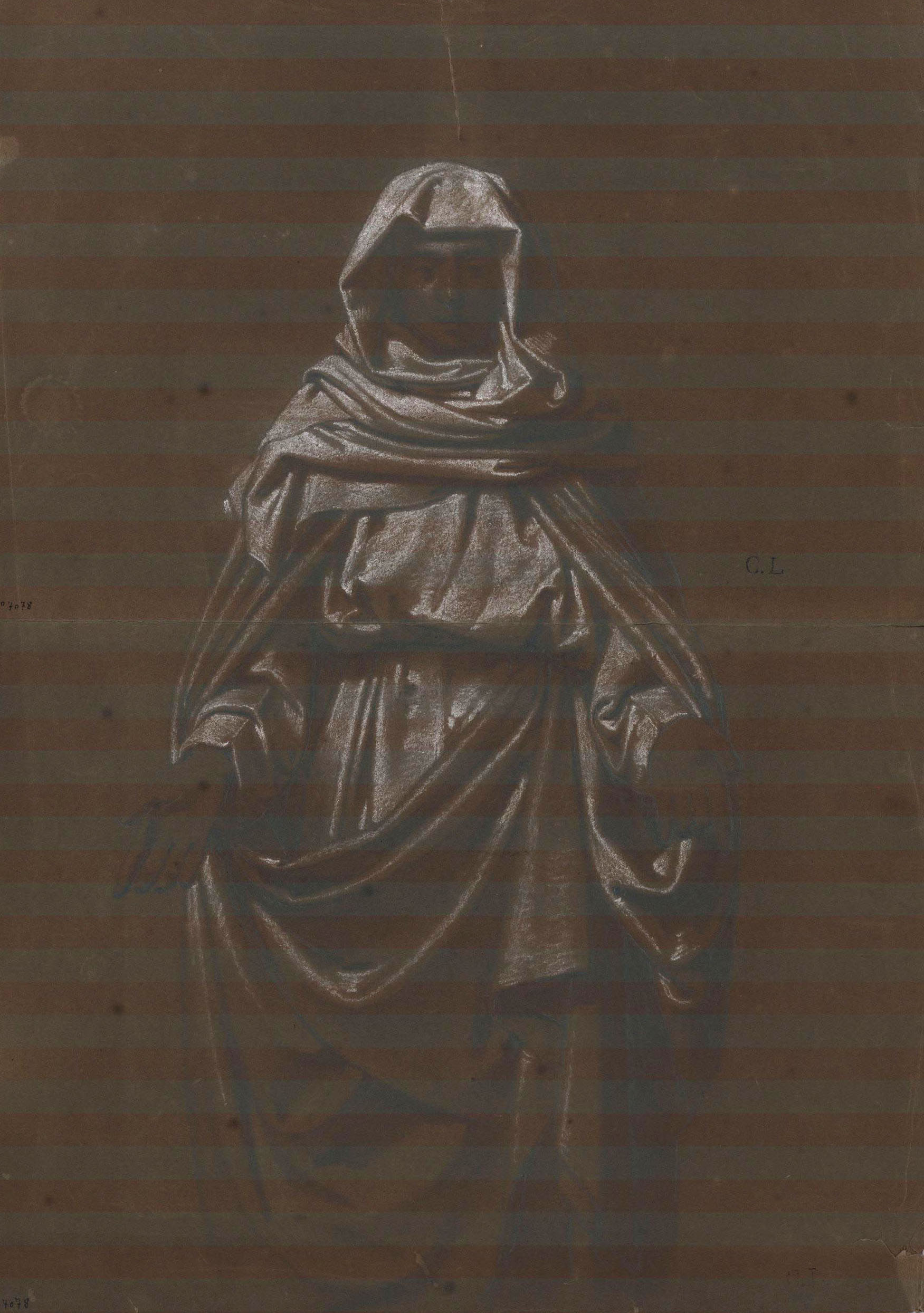 image for: Claudi Lorenzale - Figura femenina - Cap a 1850-1870