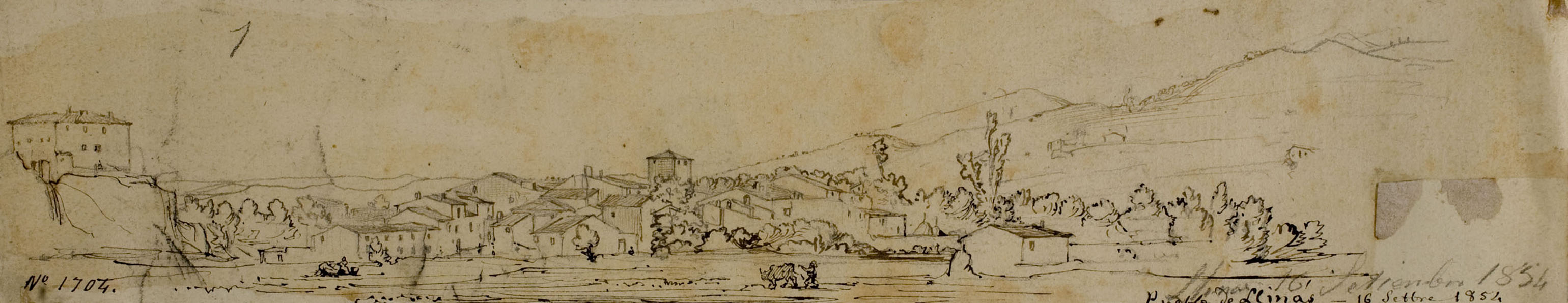 image for: Ramon Martí i Alsina - Vista de Llinars - Llinars, 16 de setembre de 1854