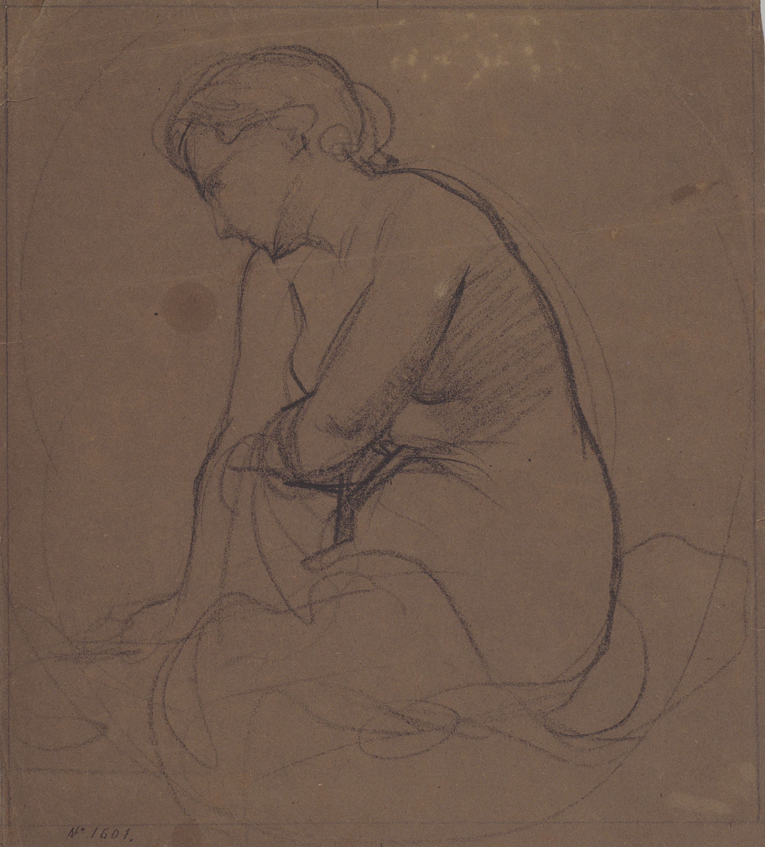 image for: Ramon Martí i Alsina - Nu femení - Cap a 1860-1865